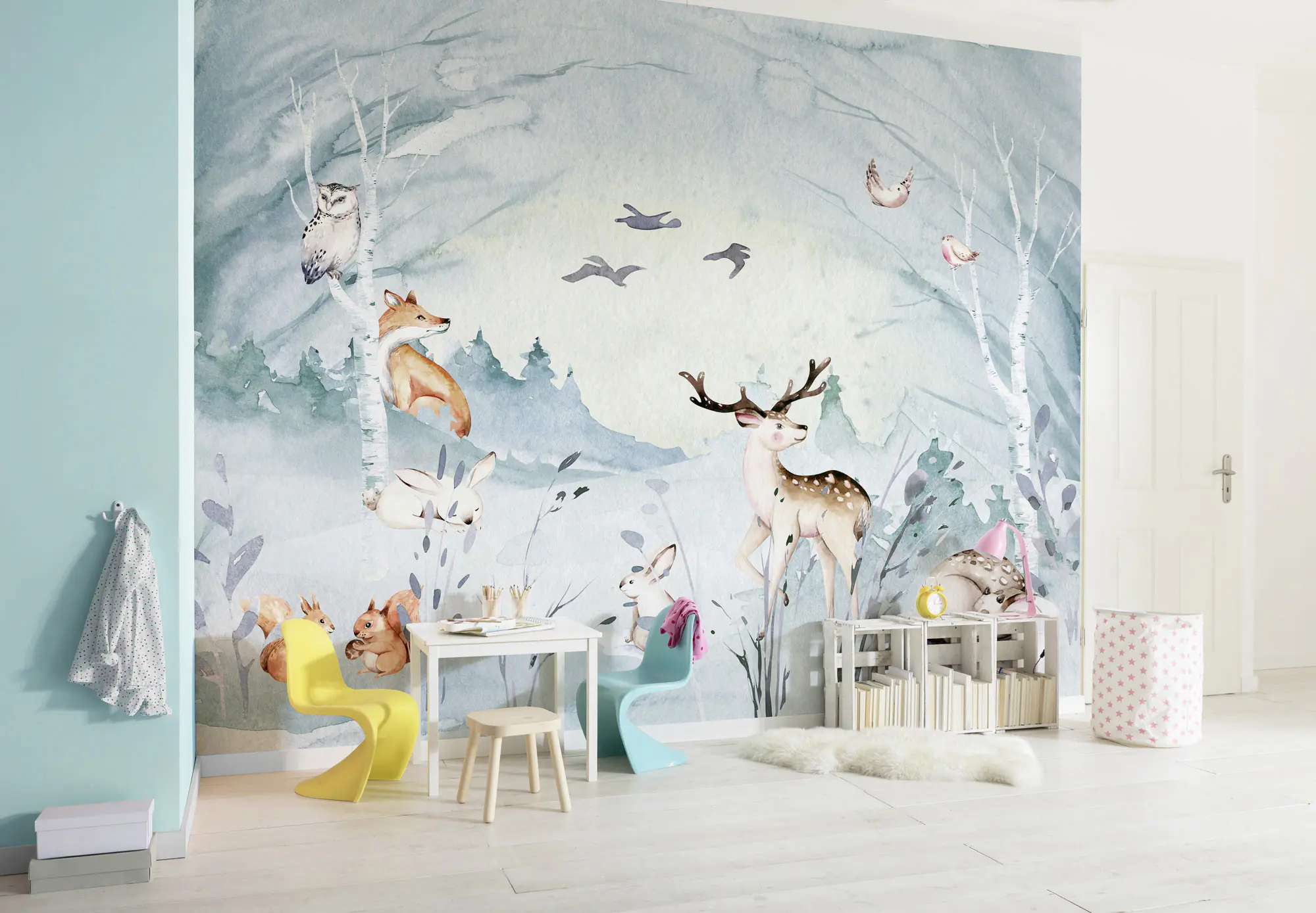 Komar Vlies Fototapete Animal Sleepover 350 x 280 cm 