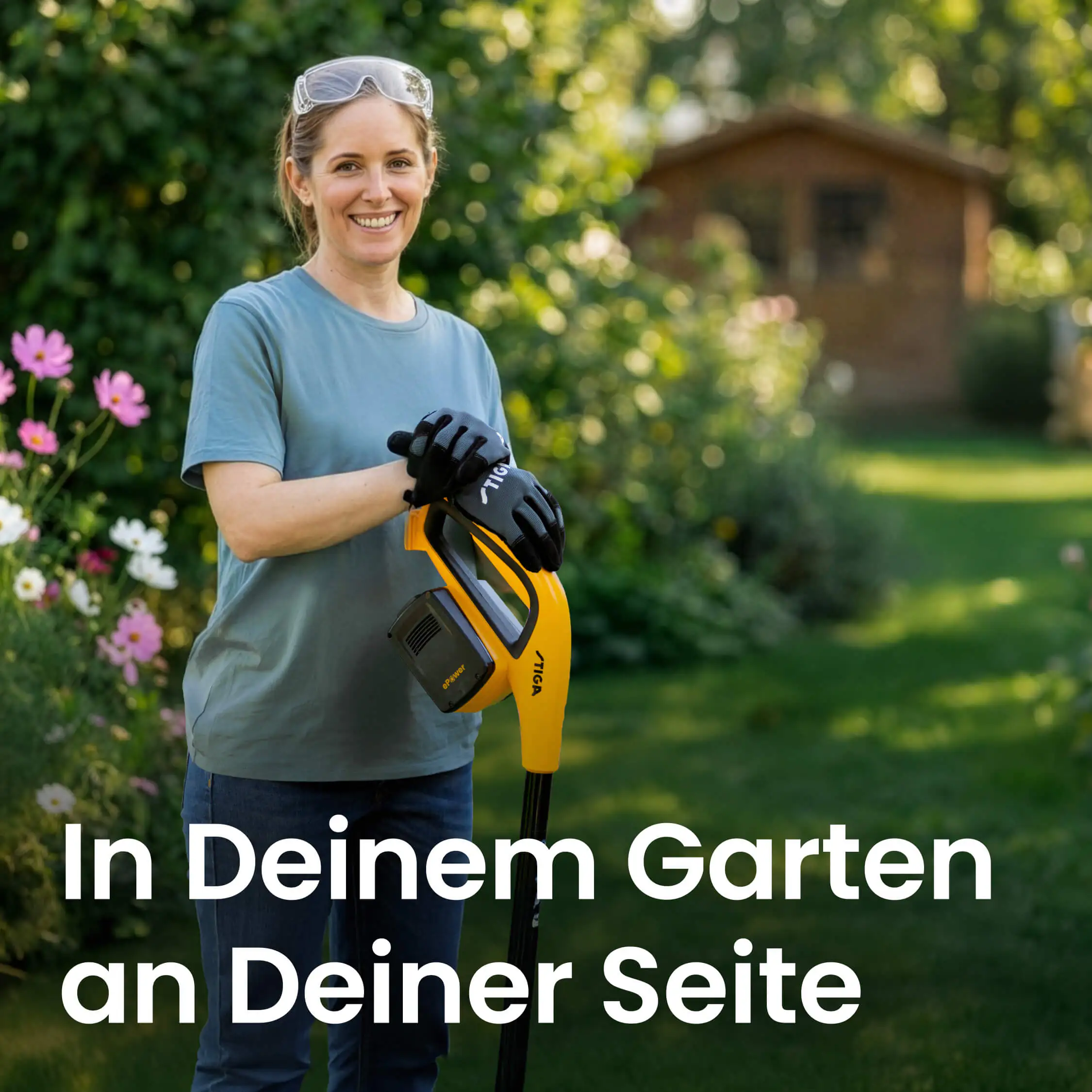 Stiga Akku-Trimmer GT 300e Set inkl. Akkus und Ladegerät