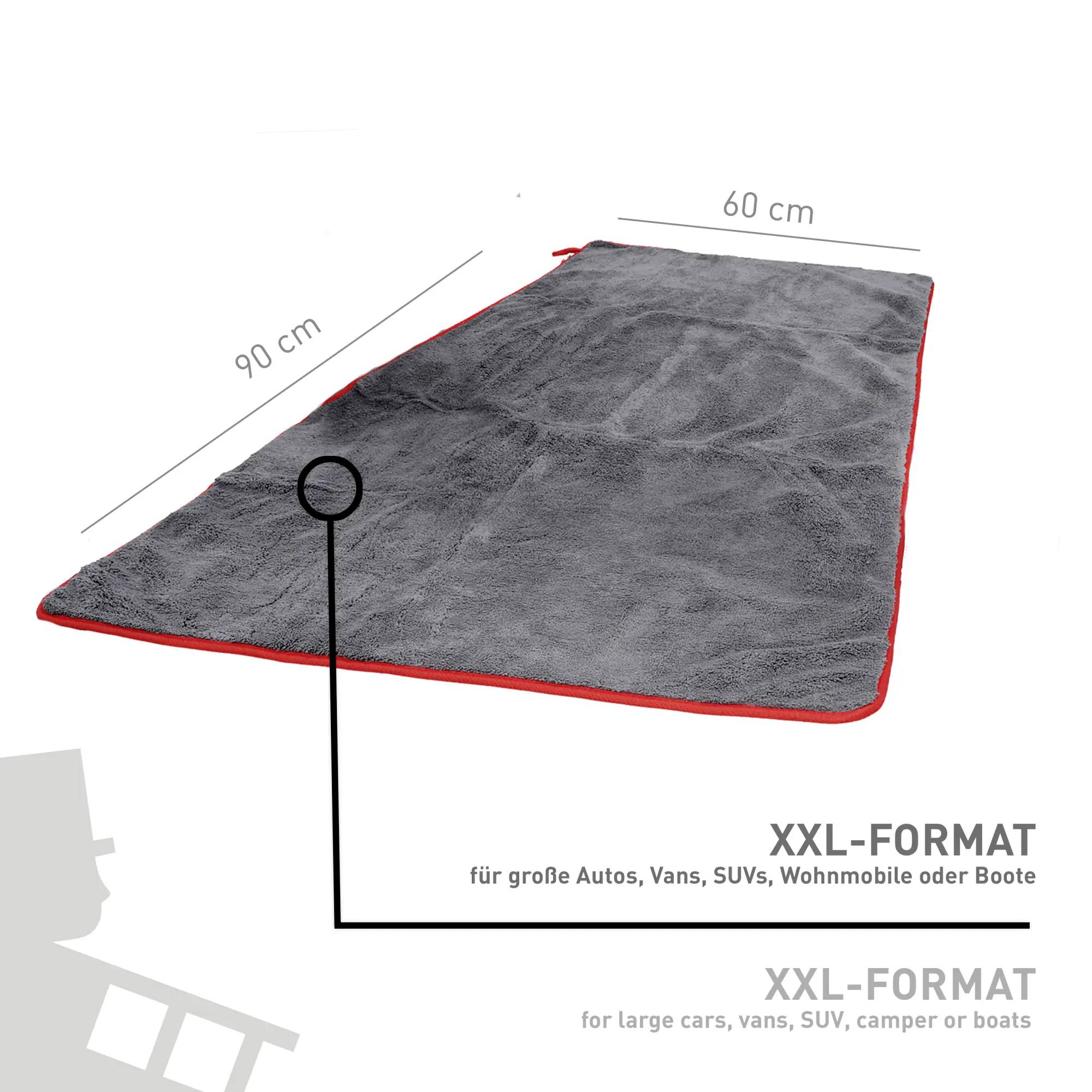 Nigrin Performance Trockentuch XXL 90x60cm