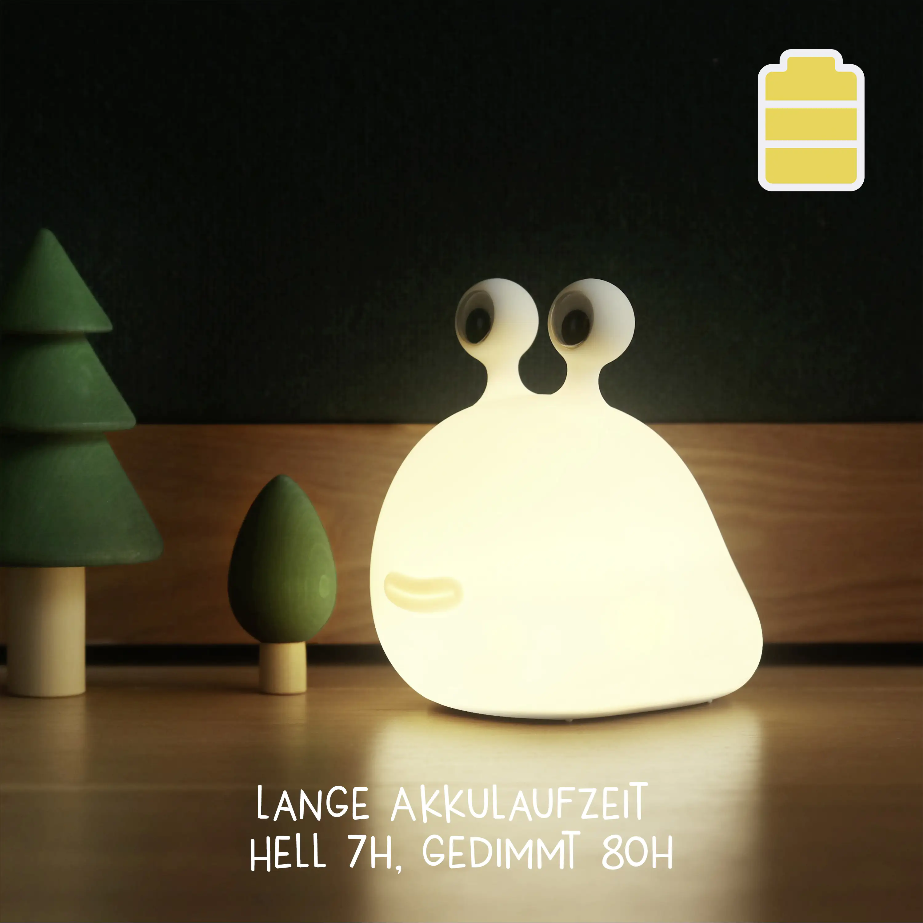 MegaLight LED Momo Moon Nachtlicht mit Akku