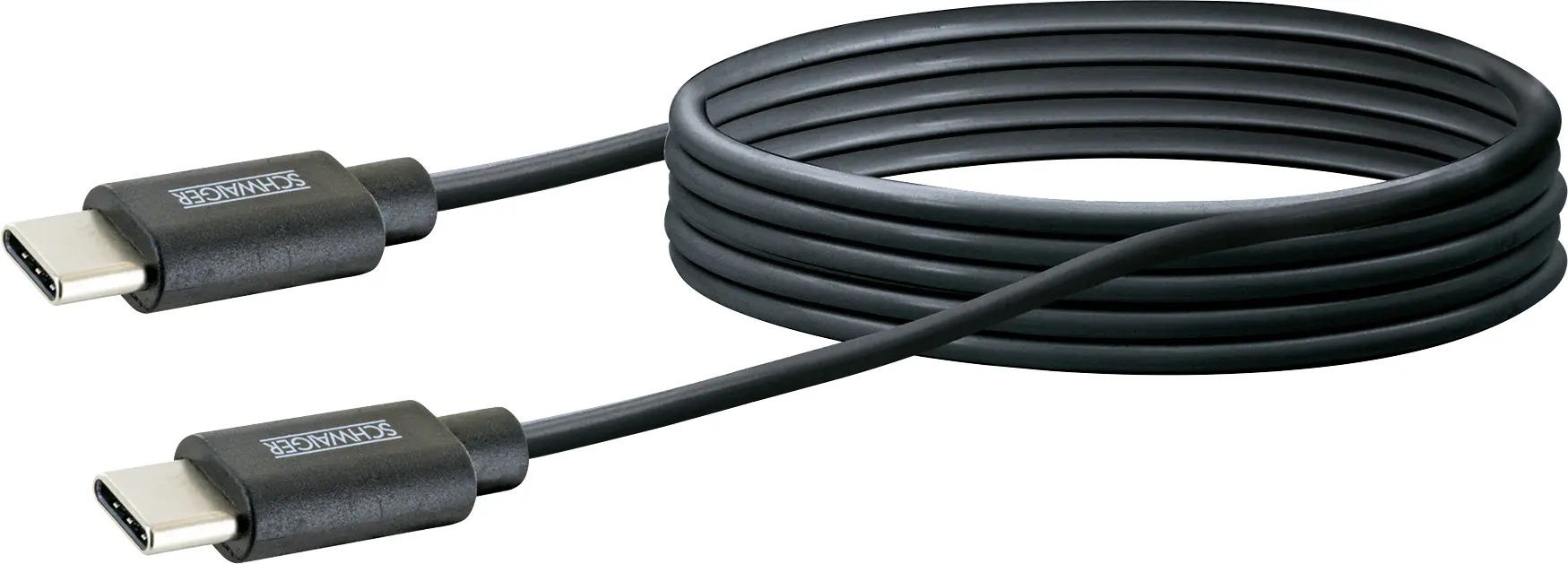 Schwaiger Sync und Ladekabel 2 m USB Type C, schwarz