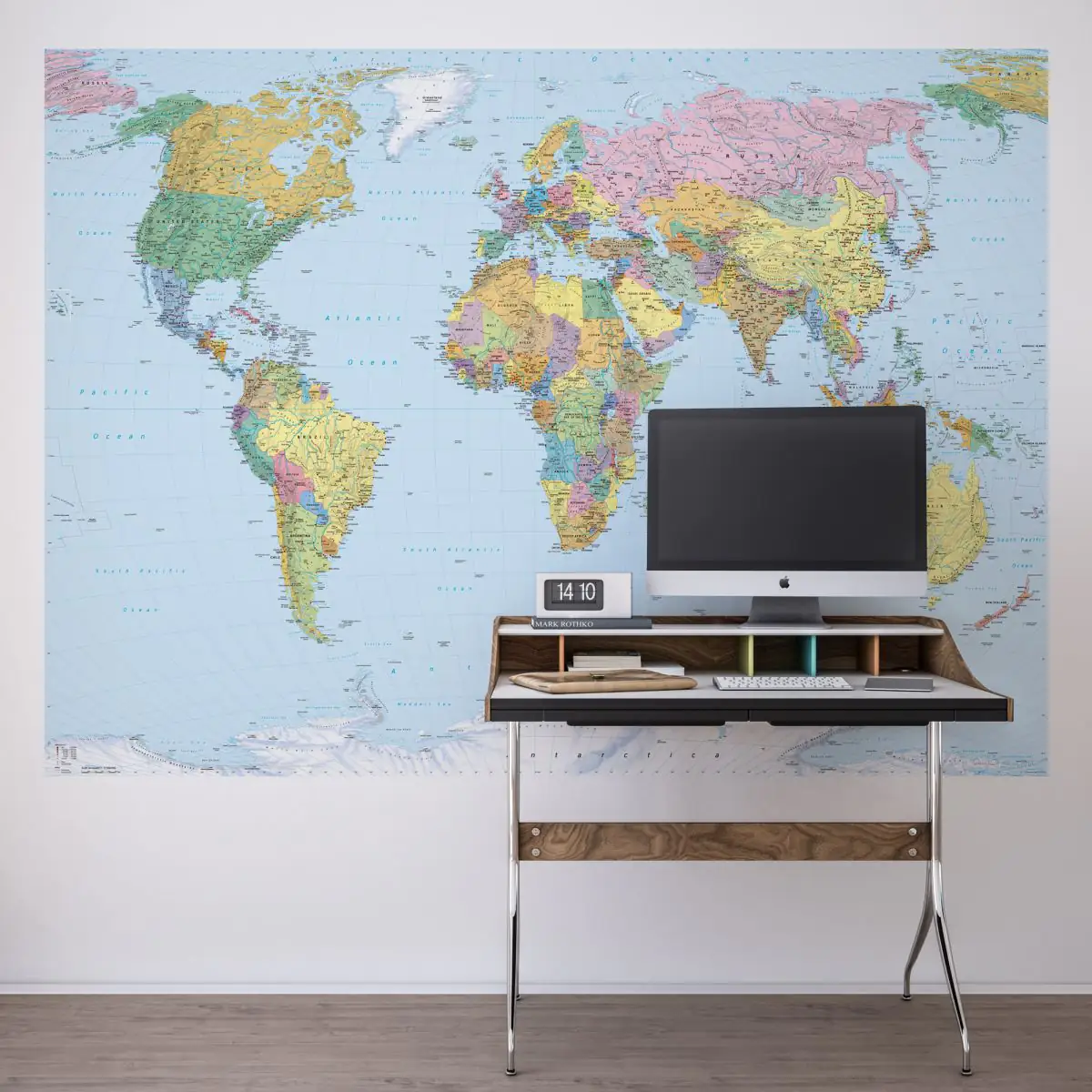 Komar Fototapete World Map 254 x 184 cm 