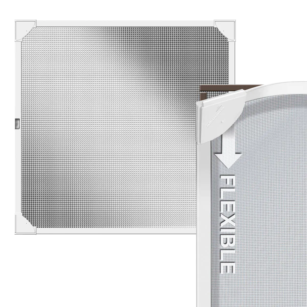 Schellenberg Insektenschutz-Magnetrahmen MAGNETIC 100 x 120 cm anthrazit/weiß