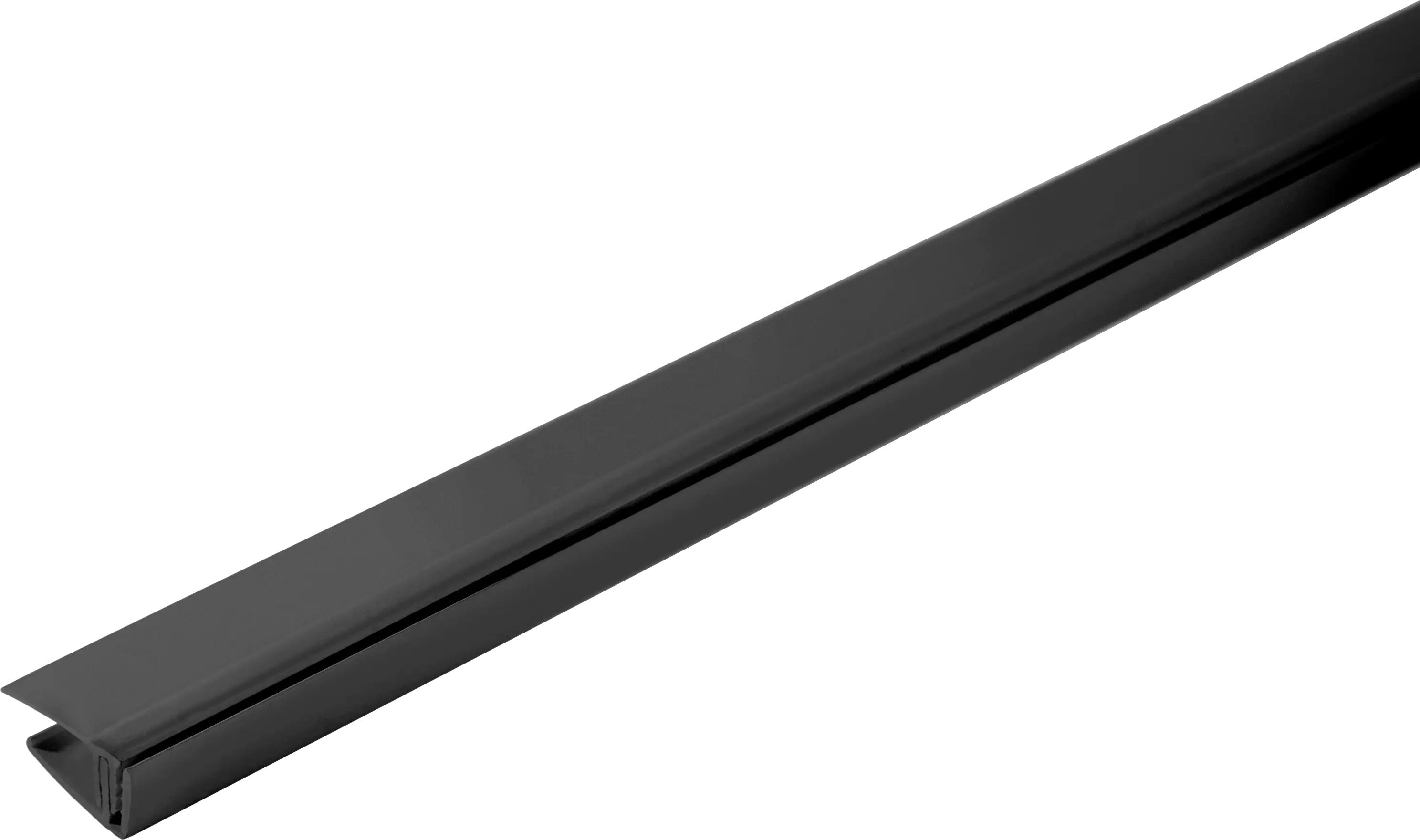 Kunststoff Abschlussprofil Kohle klippbar 260 cm