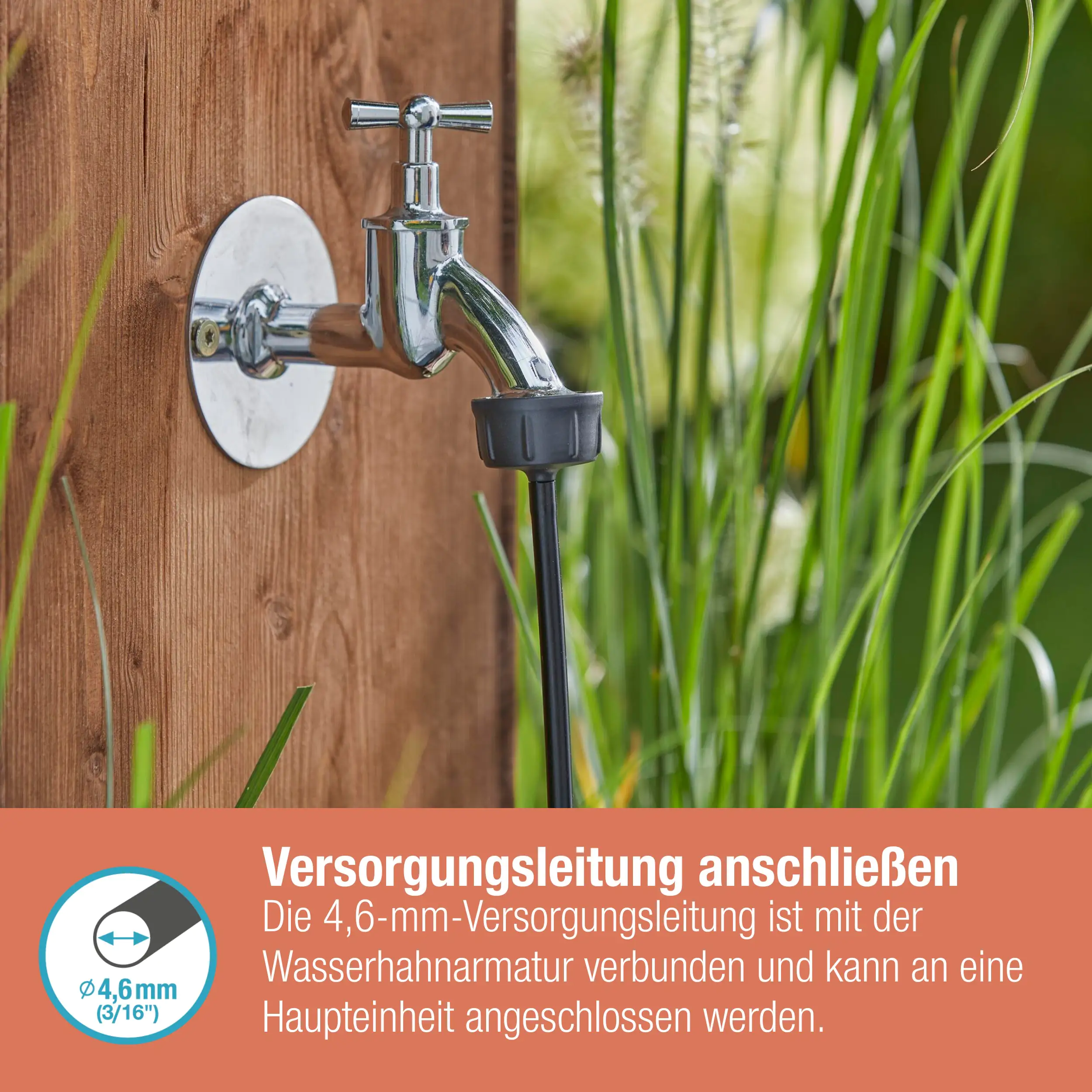 Gardena Hahnanschluss, 4,6 mm (3/16")