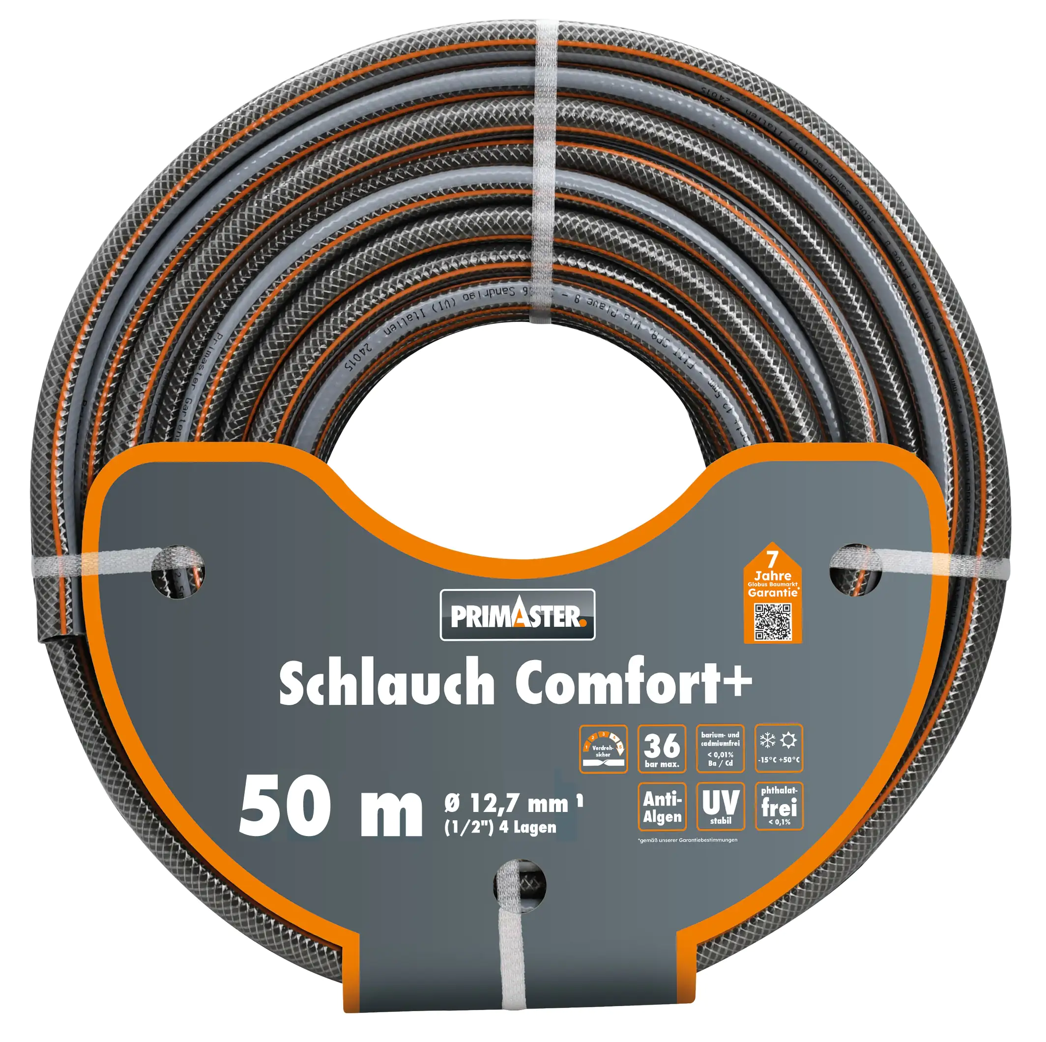 Primaster Gartenschlauch Comfort+ 50 m Ø 12,7 mm (1/2")