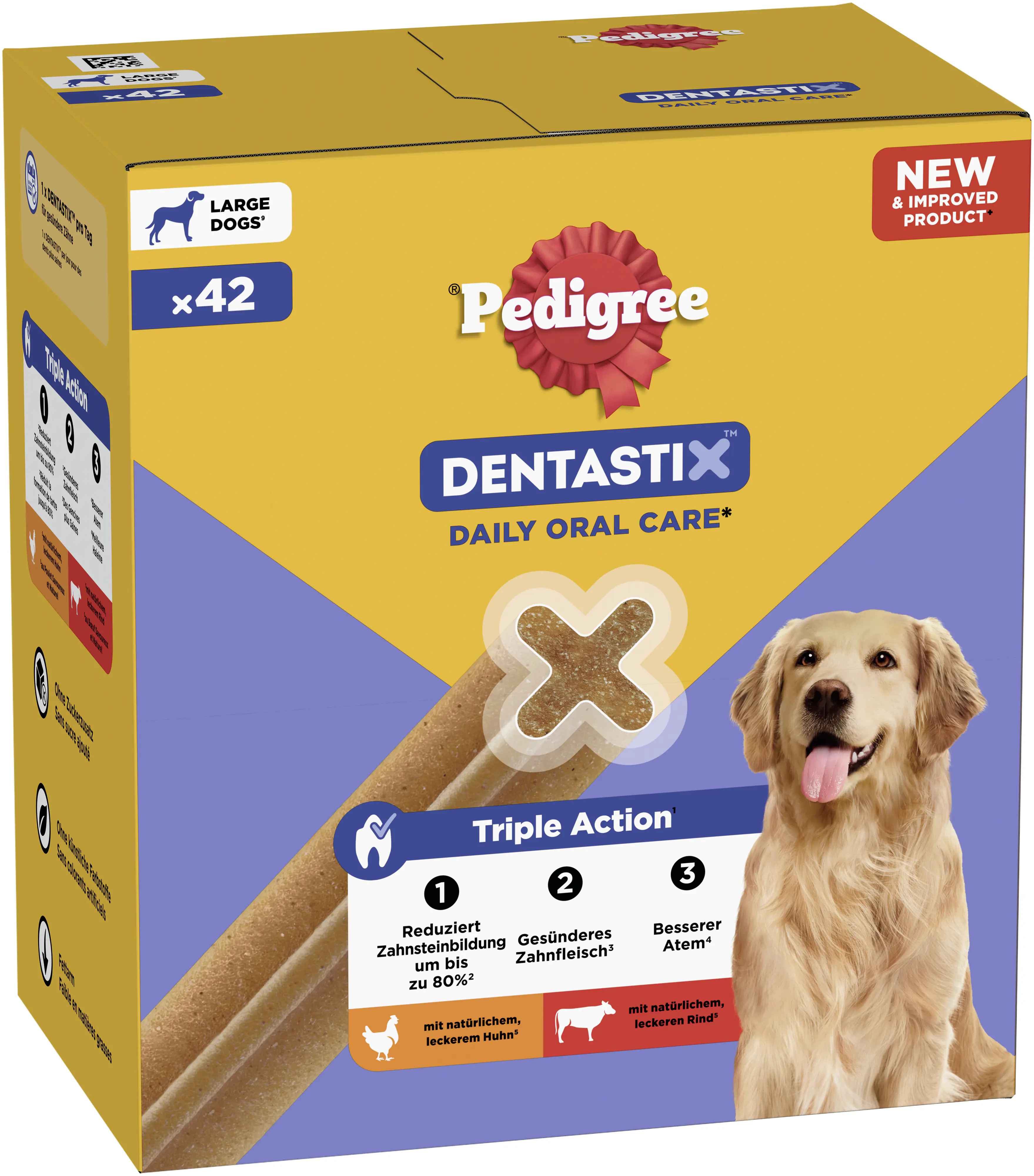 Pedigree Denta Stix Hundeleckerli Zahnpflege Multipack 1,62 kg