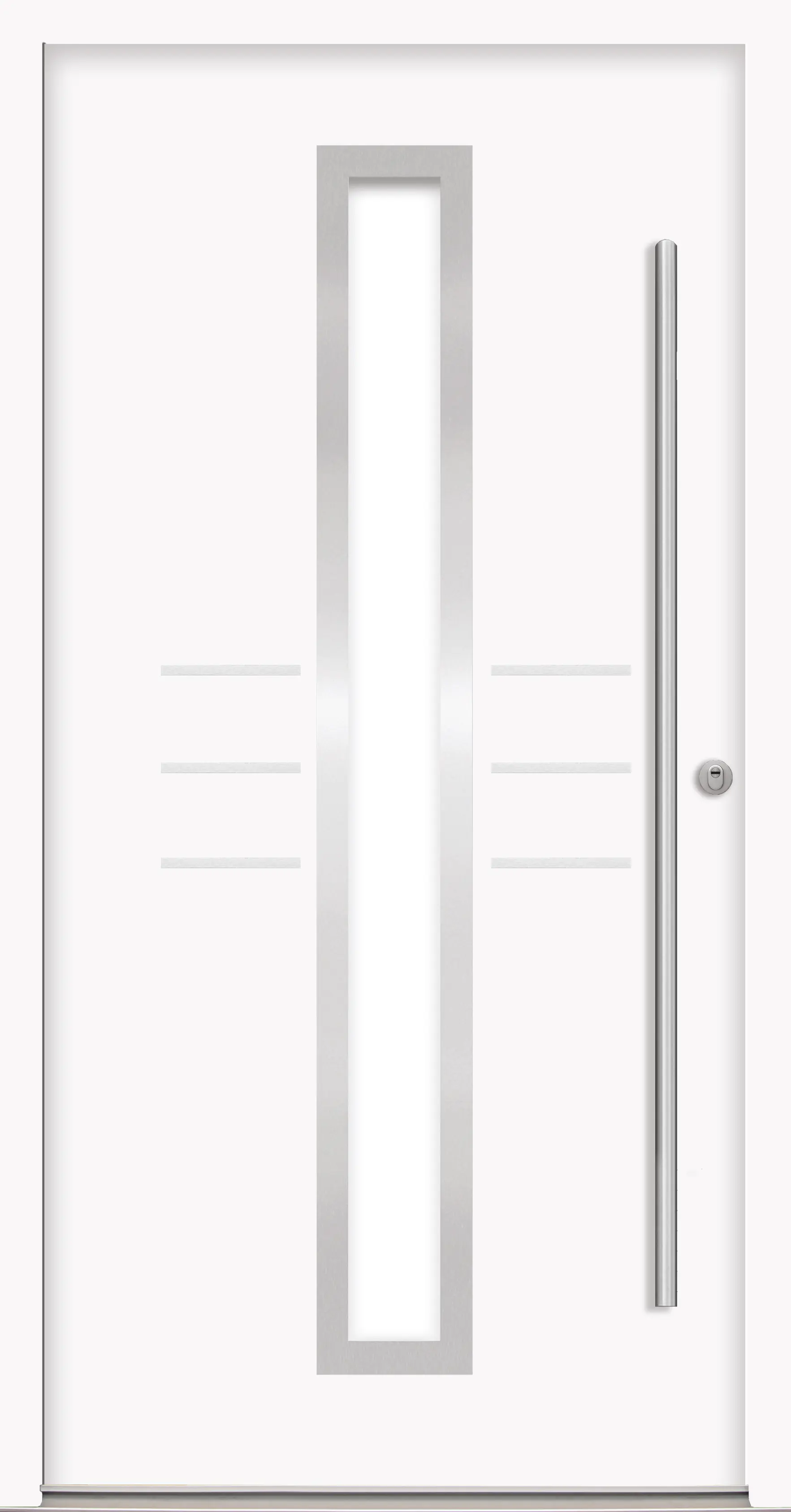 Splendoor Haustür Passivedoor Premium B07 RC2 Weiß DIN Rechts 100 x 210 cm