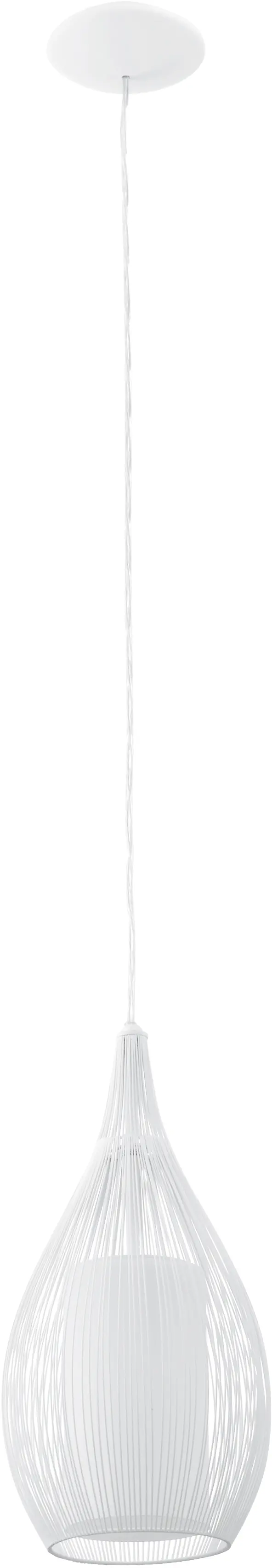 Eglo Pendelleuchte Razoni E27 Ø 19cm weiß