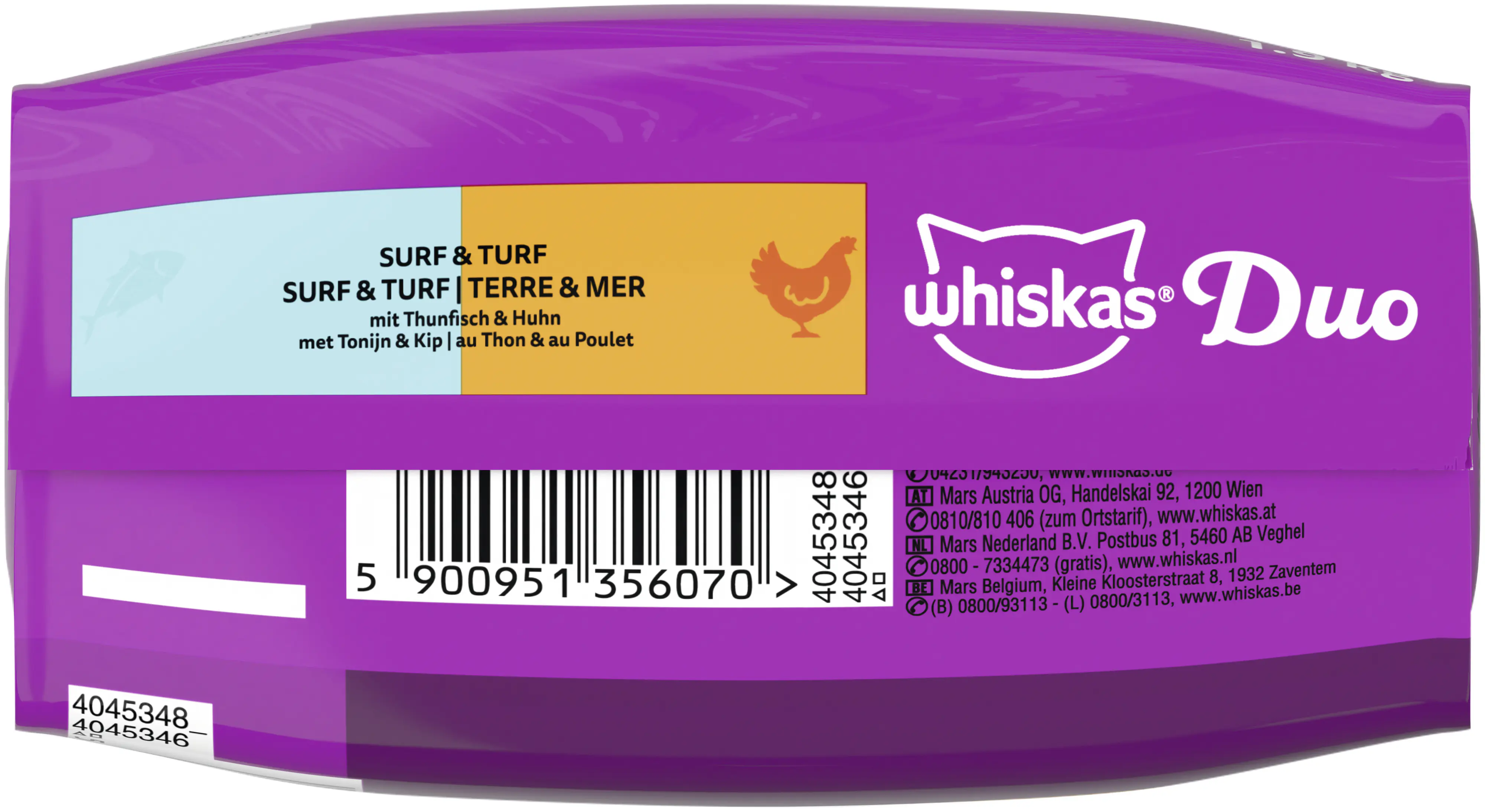 Whiskas Katzentrockenfutter Duo Adult 1,9 kg Thunfisch & Huhn 