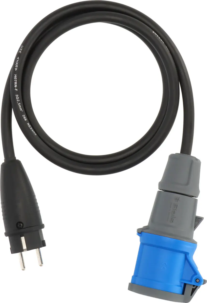 Brennenstuhl Adapterkabel 1,5m Schutzkontaktstecker auf CEE-Kupplung