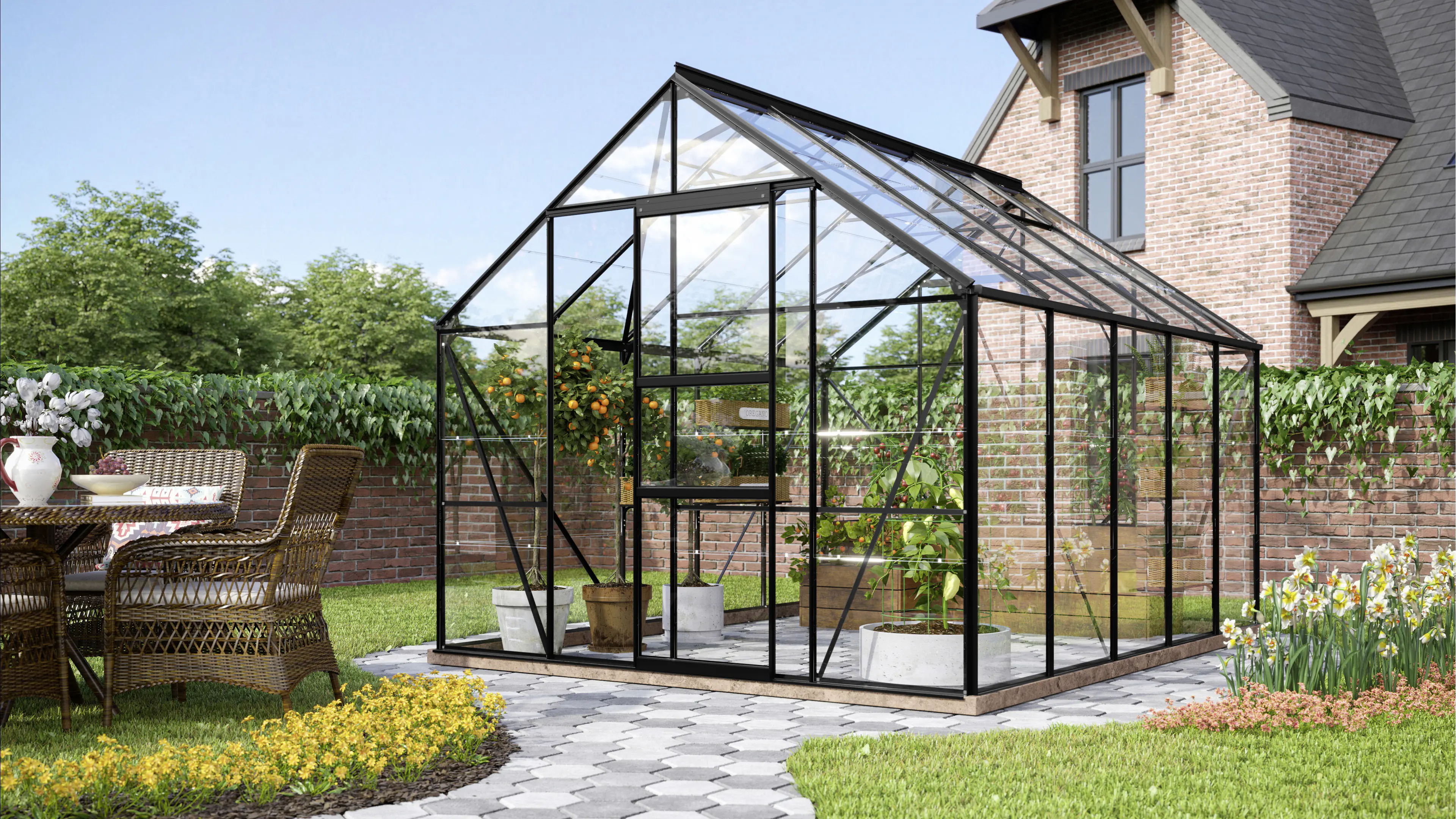 Vitavia Gewächshaus Merkur 8300 254 x 317 cm 3 mm ESG