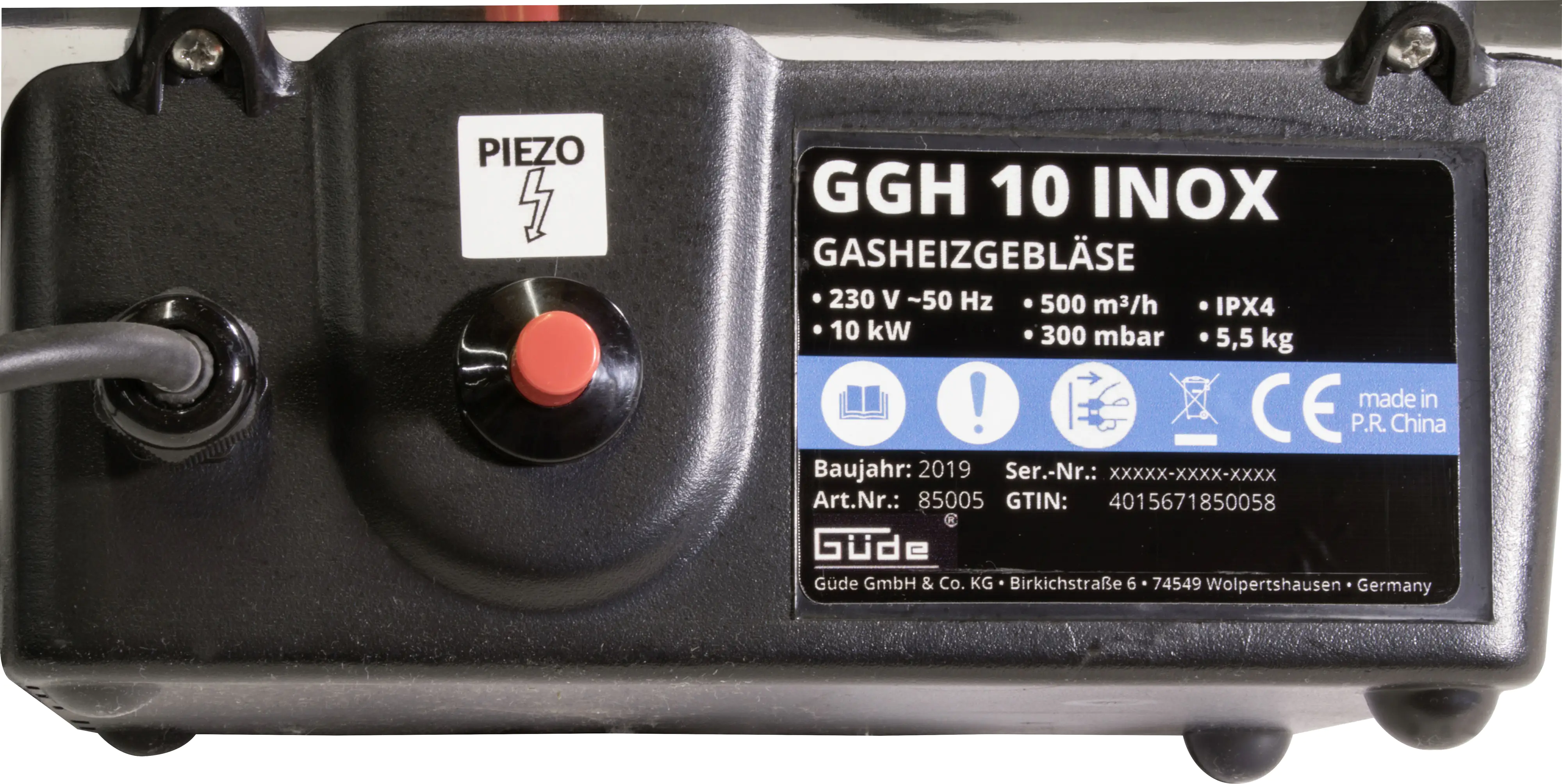 Güde Gasheizgebläse GGH 10 INOX silber/schwarz