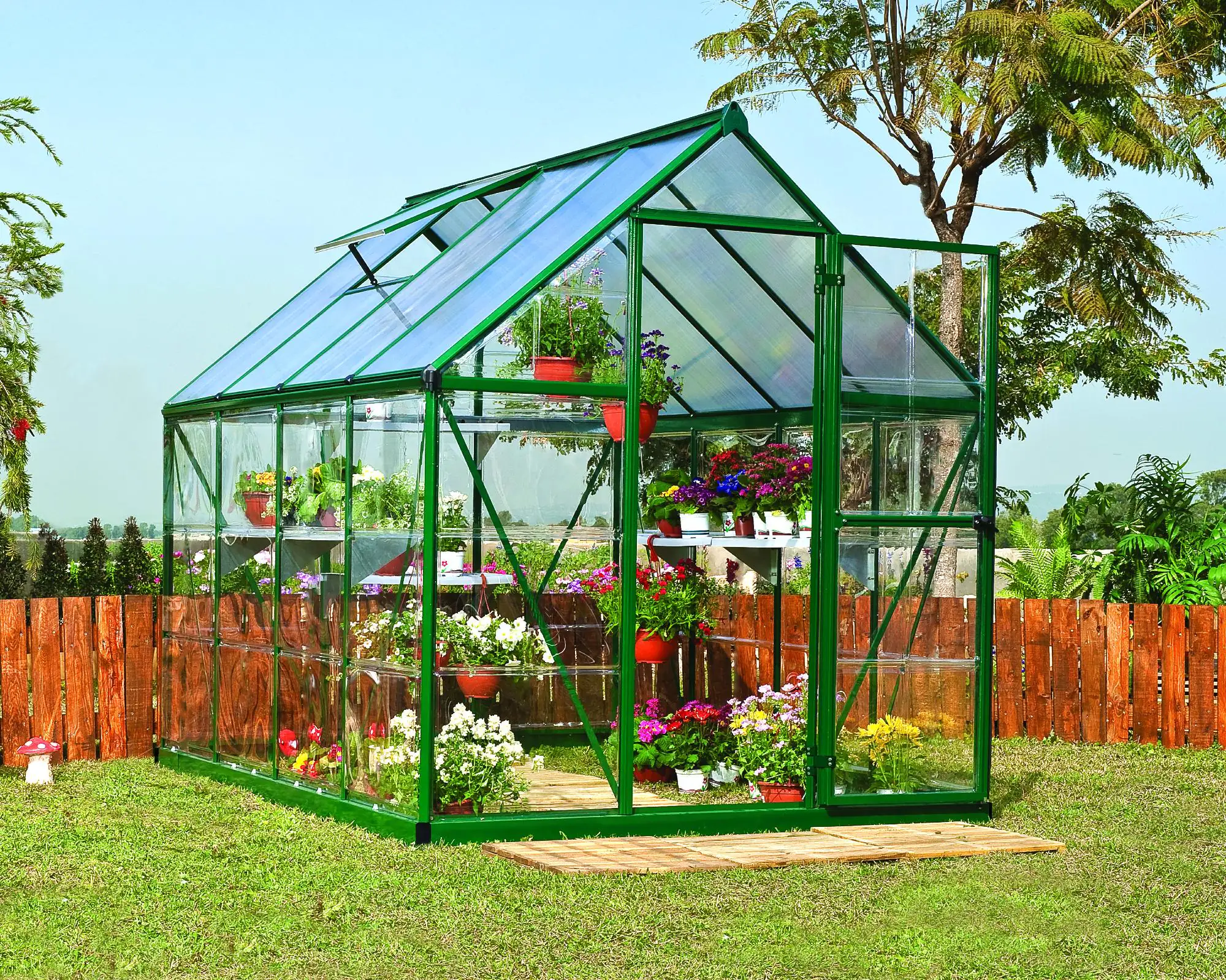 Canopia Gewächshaus Hybrid 6X8 grün 185 x 247 x 208 cm