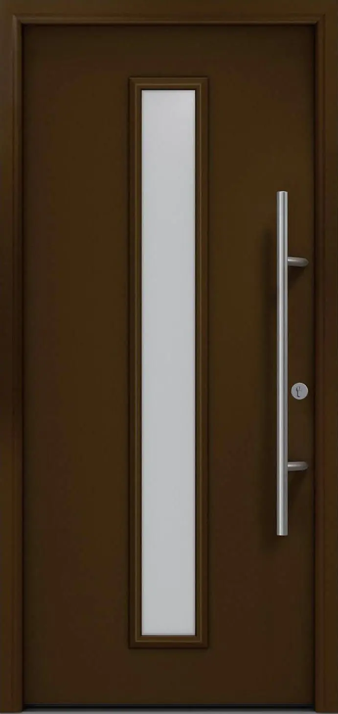 EcoStar Haustür ISOPRO Secur IPS 020 RC2 terrabraun 110 x 210 cm