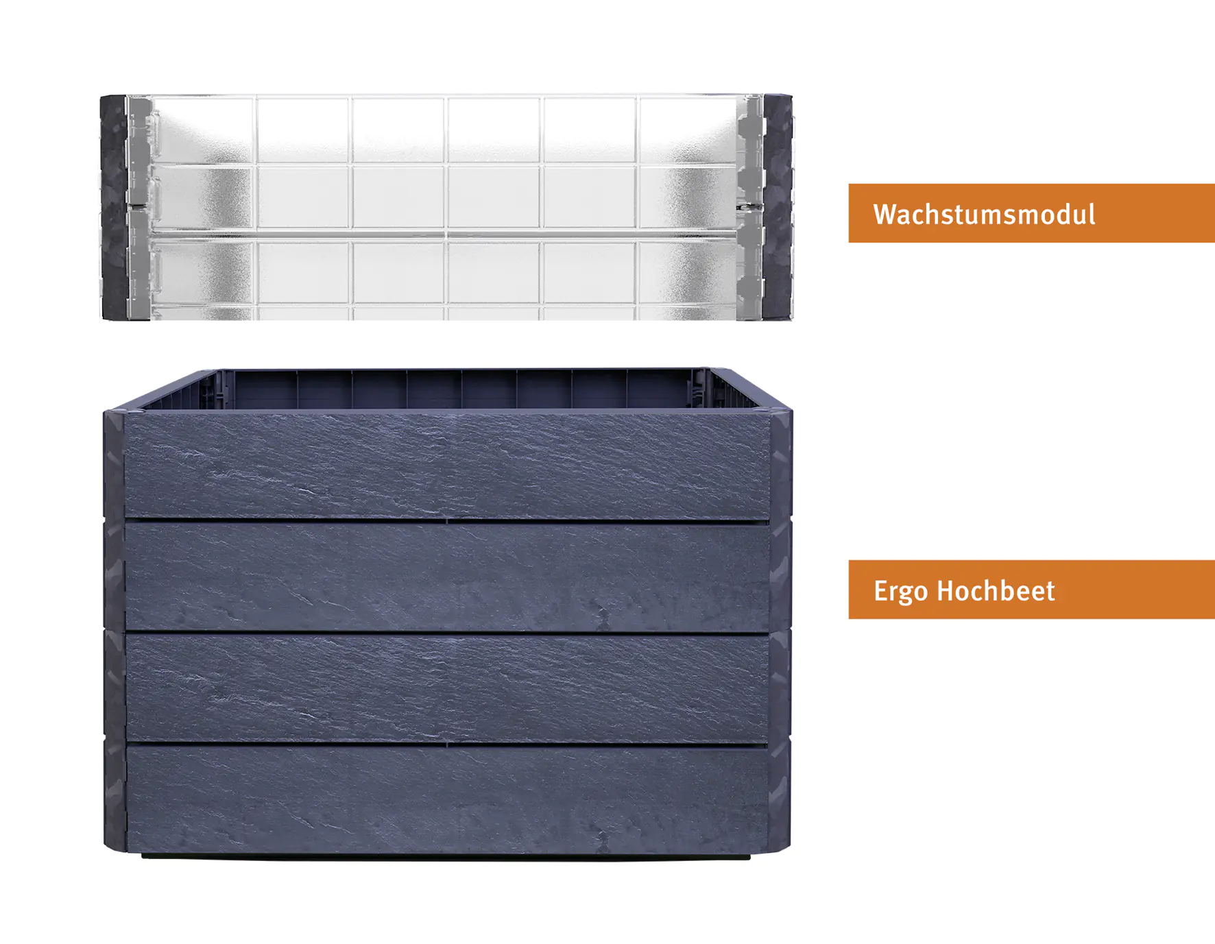 Garantia Hochbeet Ergo Quadro L Turbo 75 mit FLORA-Wassersparsystem