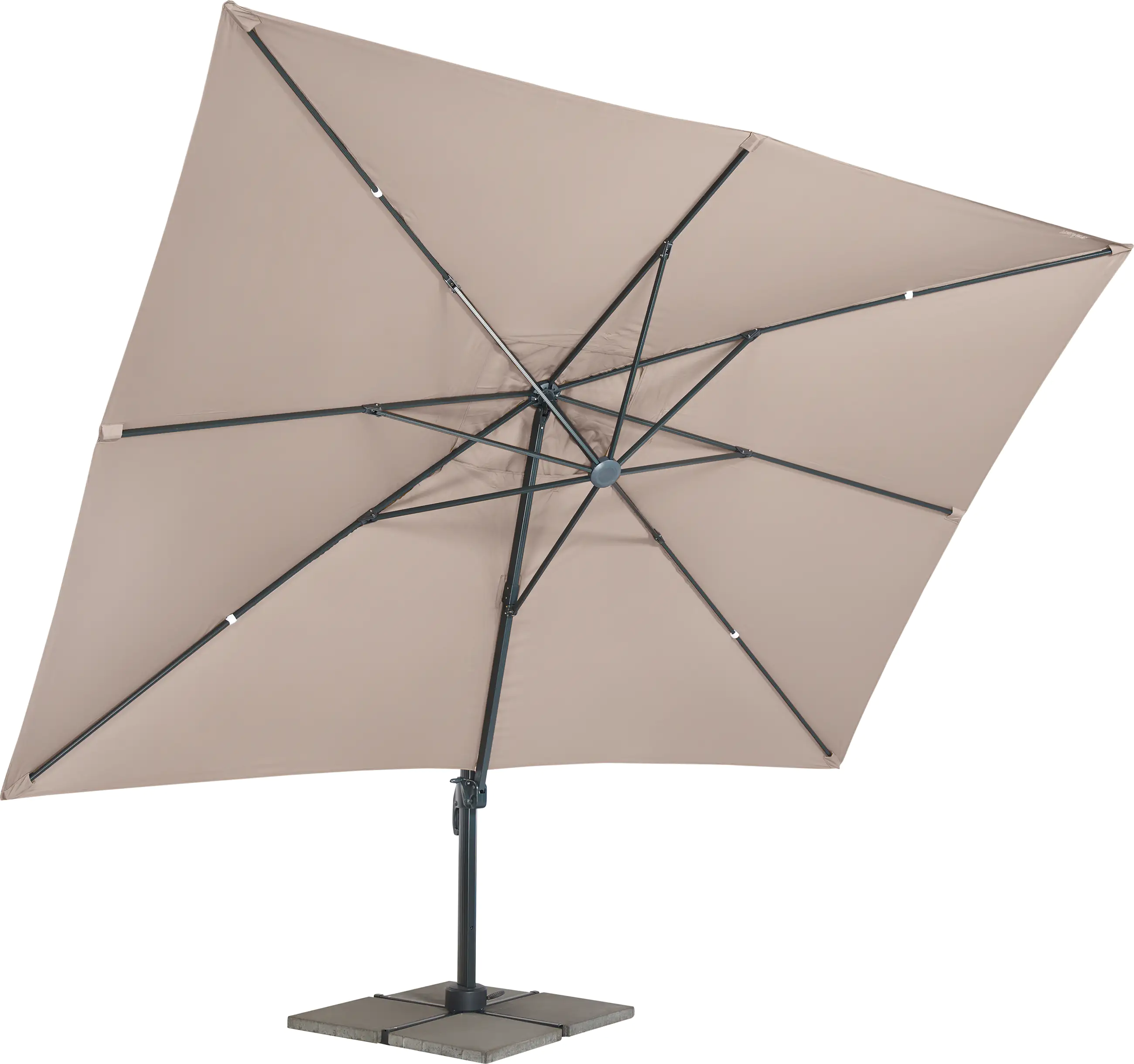Primaster Ampelschirm Messina taupe, 300 x 400 cm