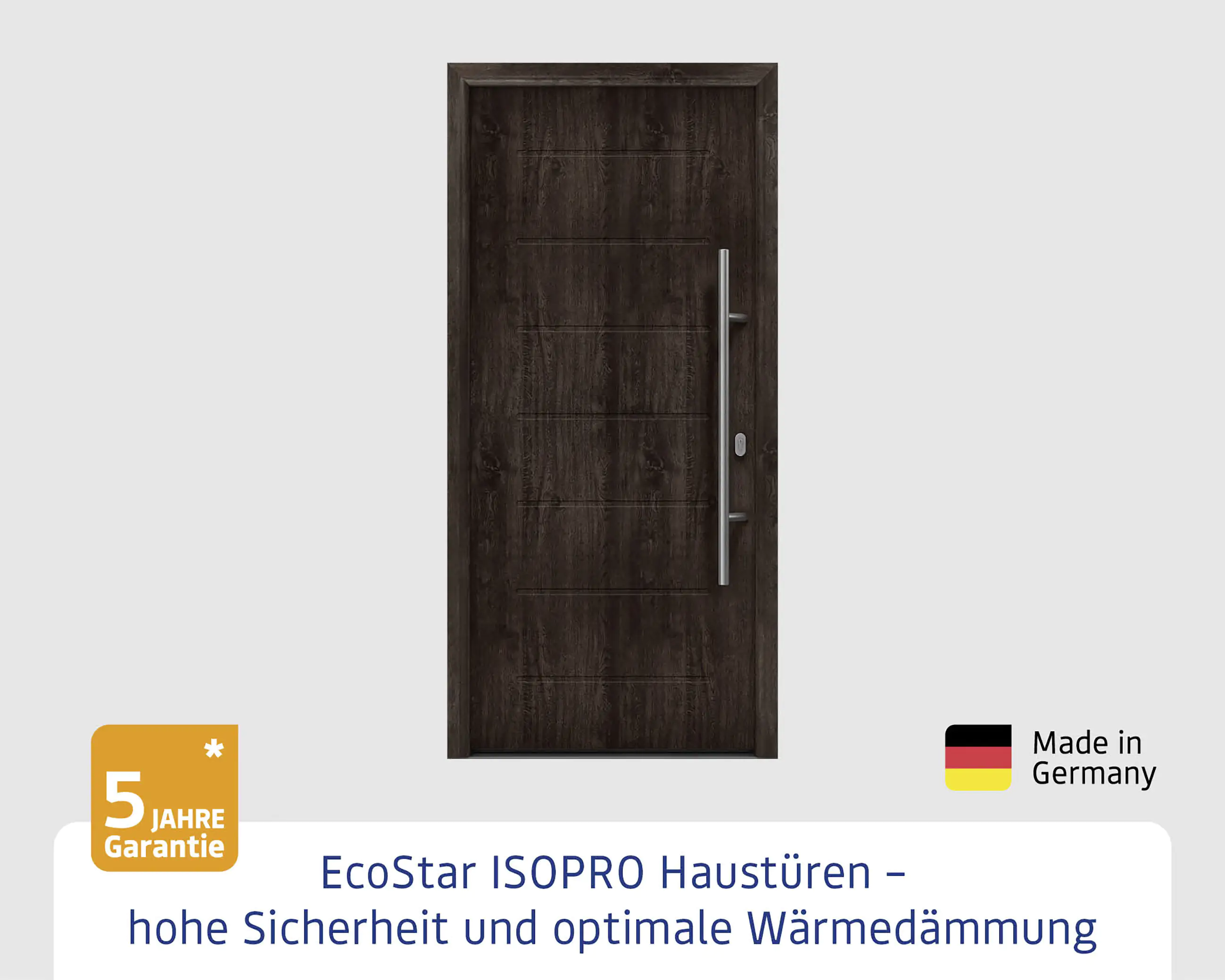 EcoStar Haustür ISOPRO IP 015 night oak 110 x 210 cm