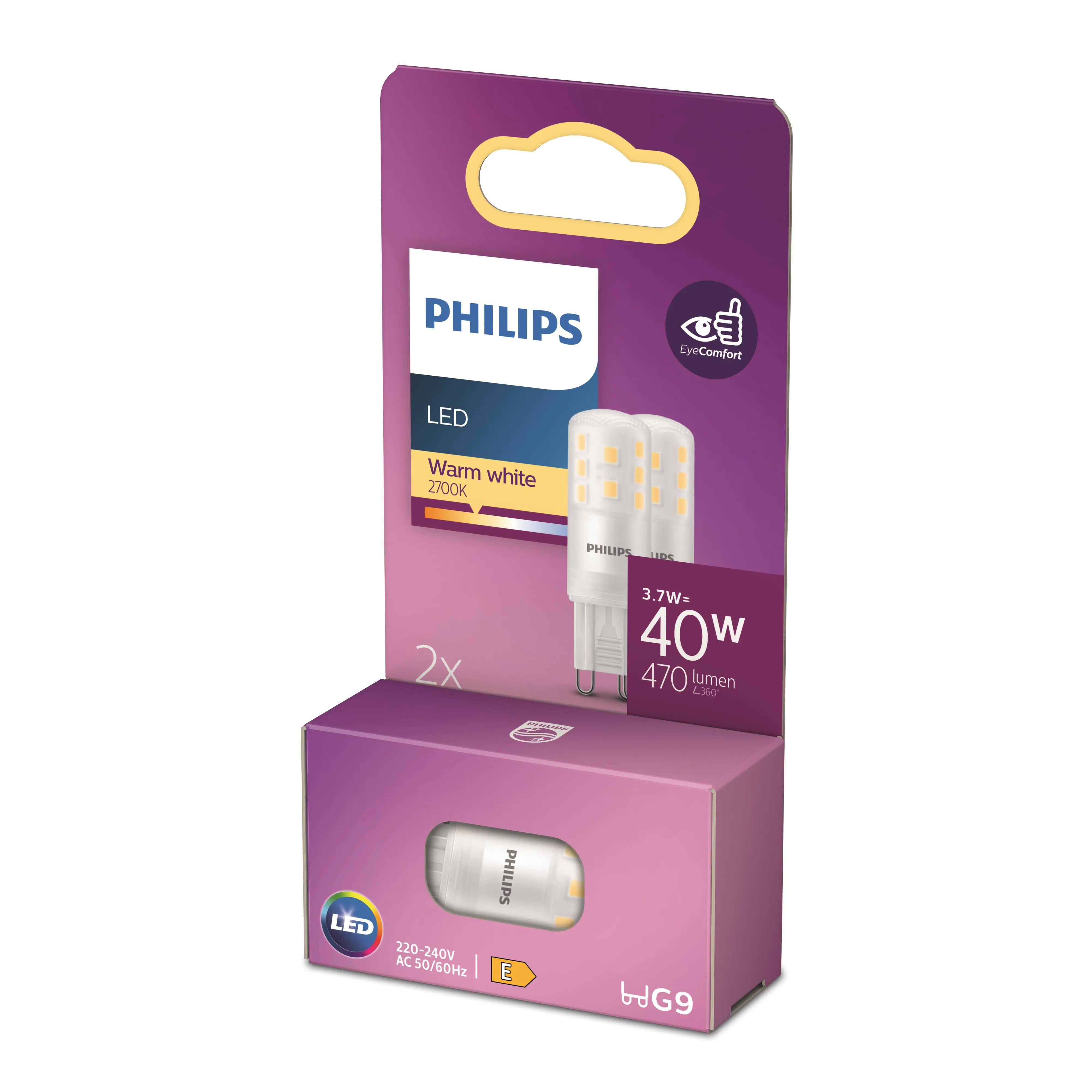 Philips LED Leuchtmittel Brenner G9 warmweiß