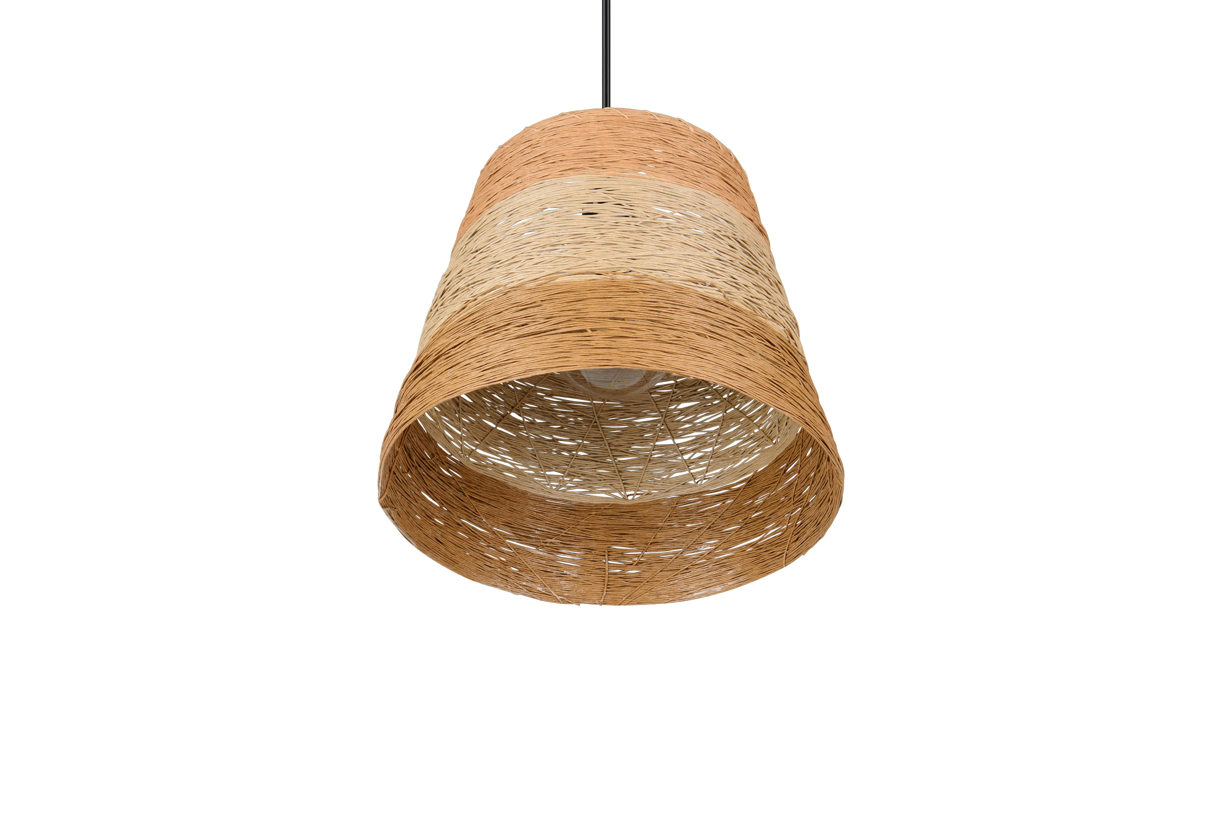 Trio Pendelleuchte Joeline Ø 30 cm schwarz matt