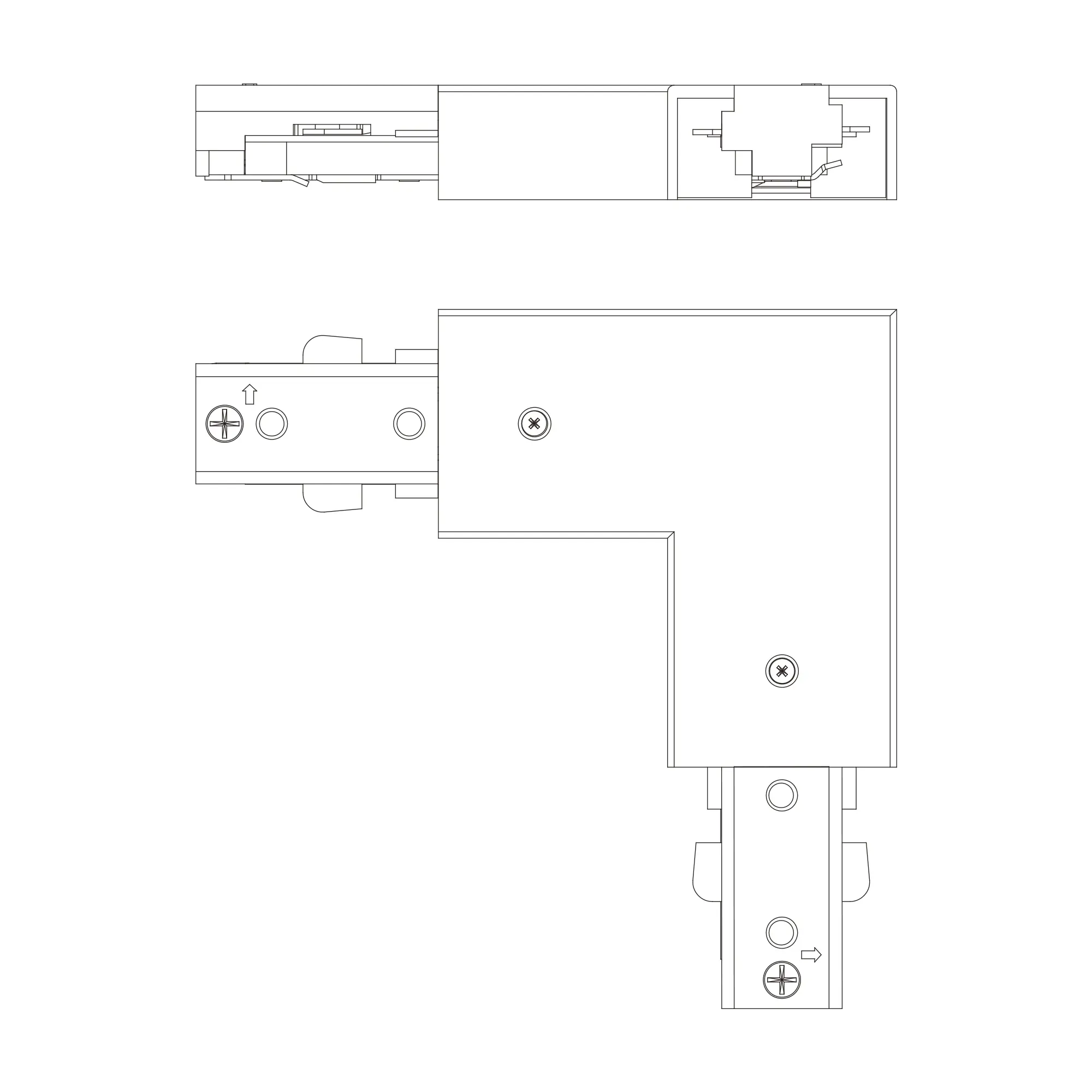 Philips EasyLink Stromverbinder für Schienenleuchte L weiß