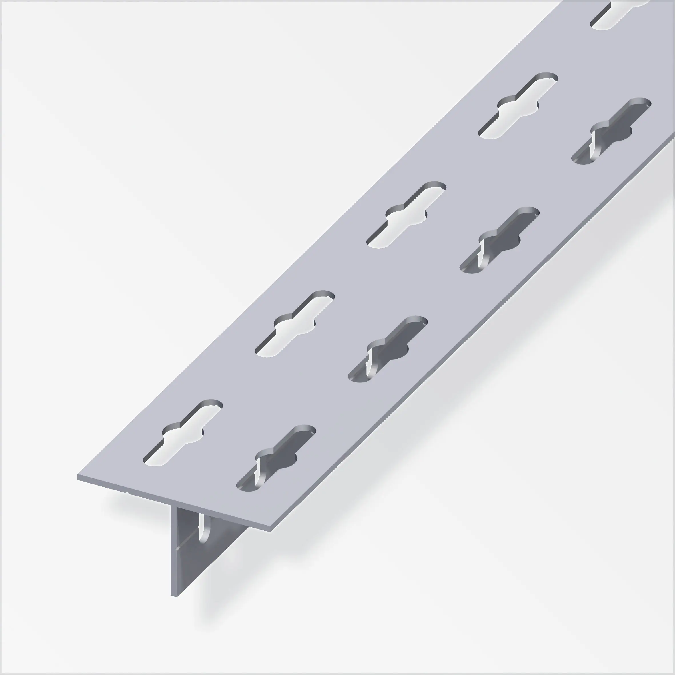alfer T-Profil 1 m, 35.5 x 68.6 x 2.4 mm Aluminium roh blank