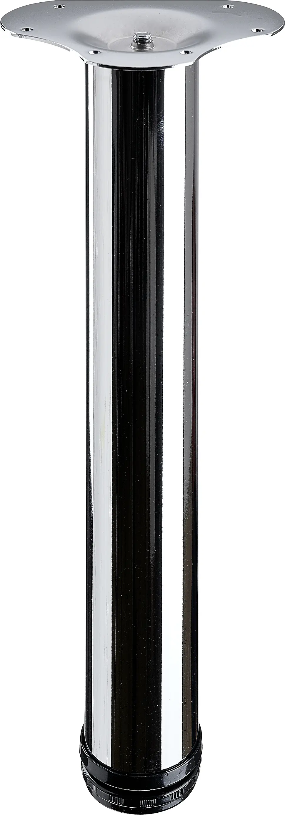 Hettich Möbelfuss Ø 60 x 400 - 430 mm, verchromt/glanz