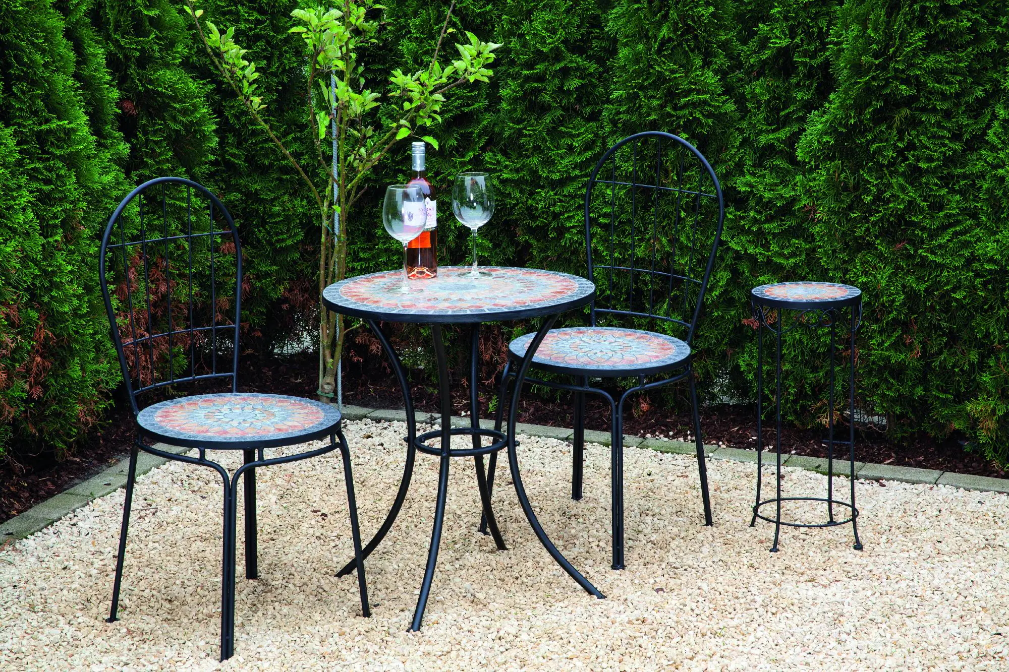 Siena Garden Stapelstuhl Prato schwarz