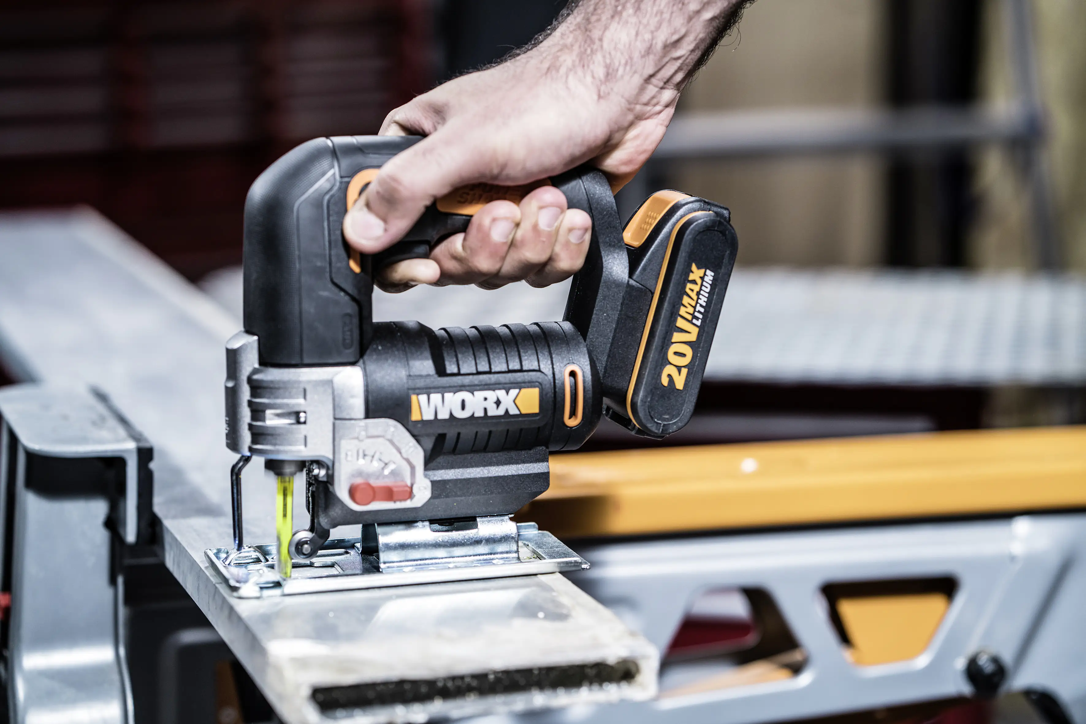 Worx Akku-Pendelhub-Stichsäge WX543.9 20 V, ohne Akku und Ladegerät