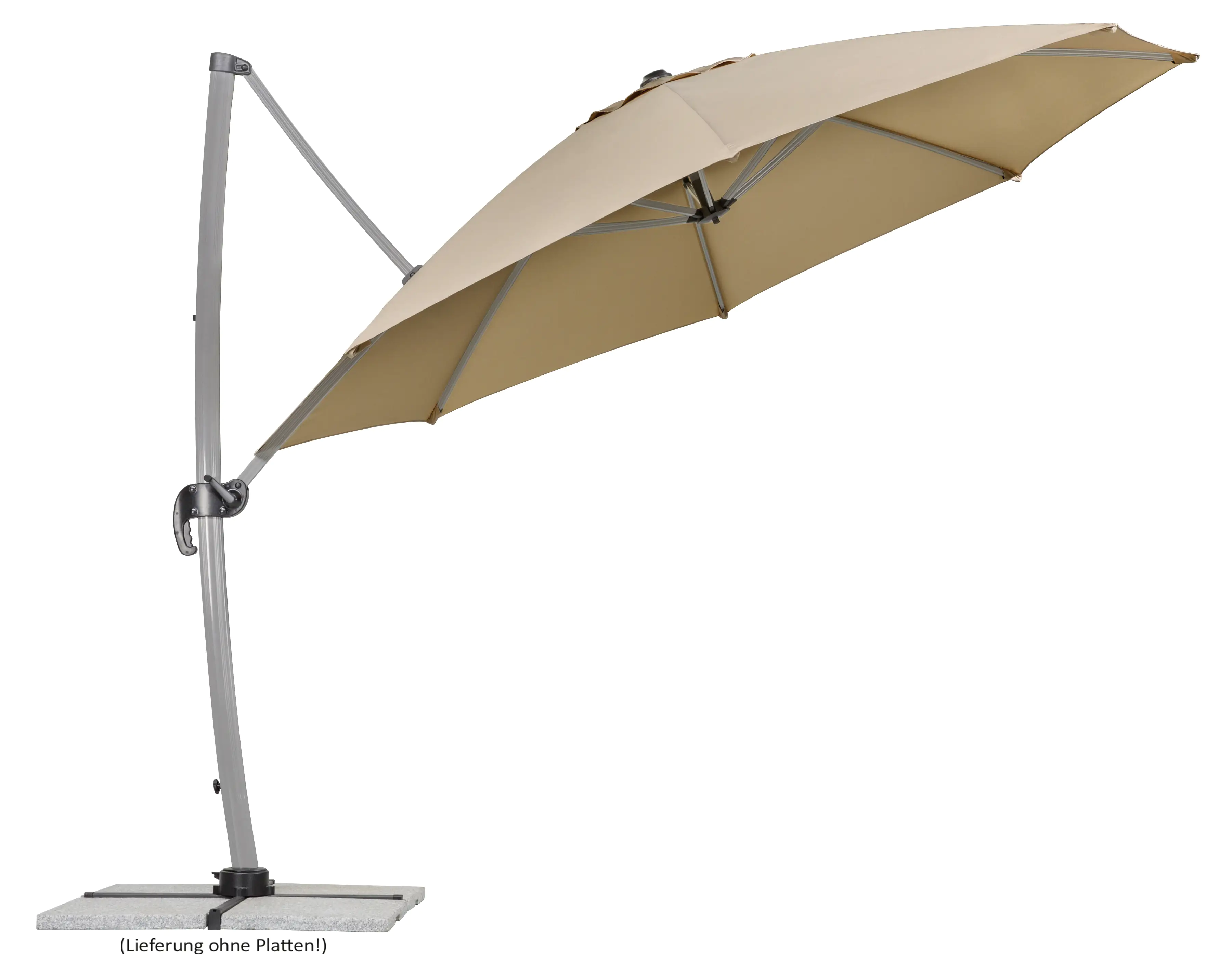 Schneider Ampelschirm Rhodos Rondo sand Ø 350 cm
