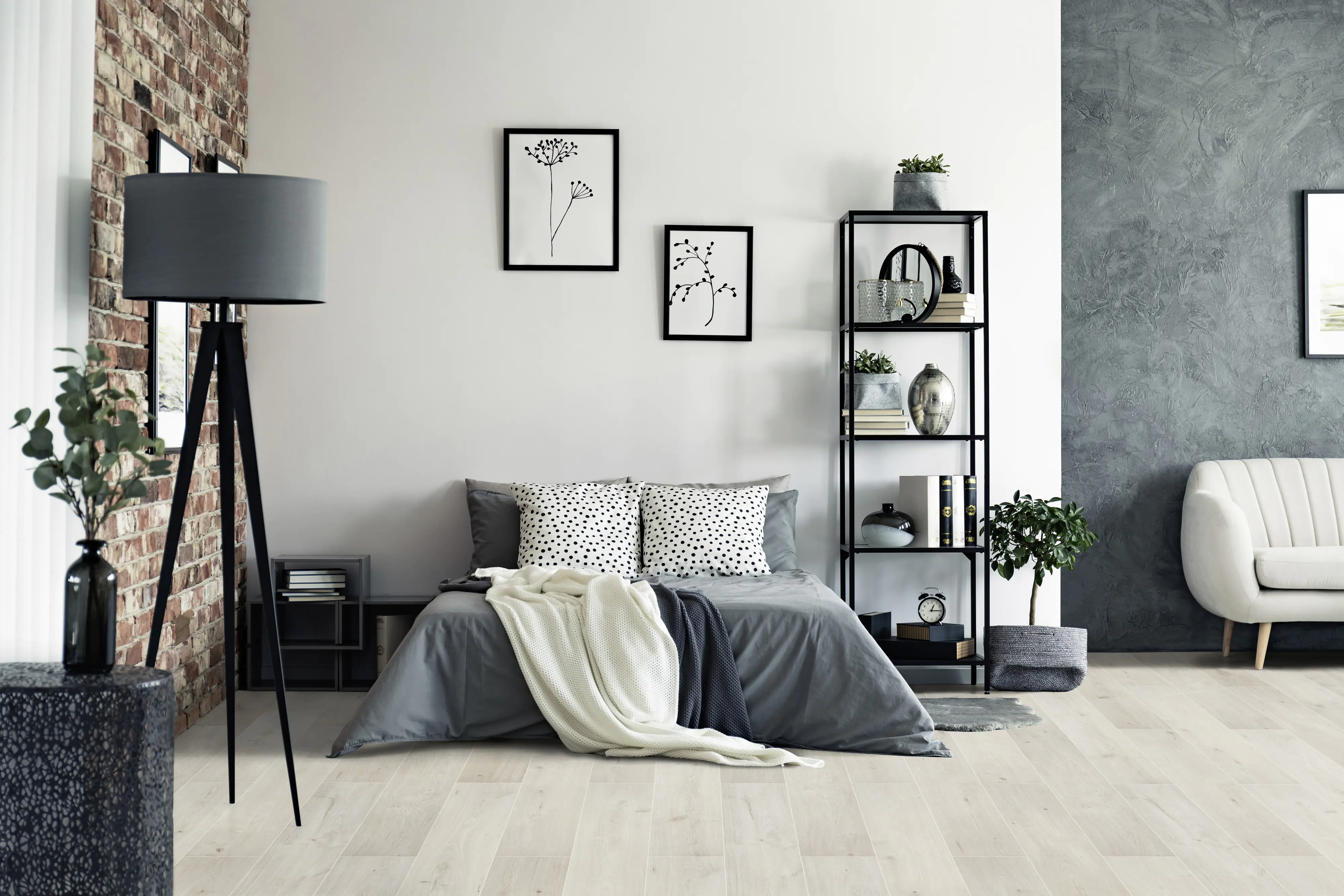 Classen Laminat Megaloc Aquaprotect Oak light grey mix
