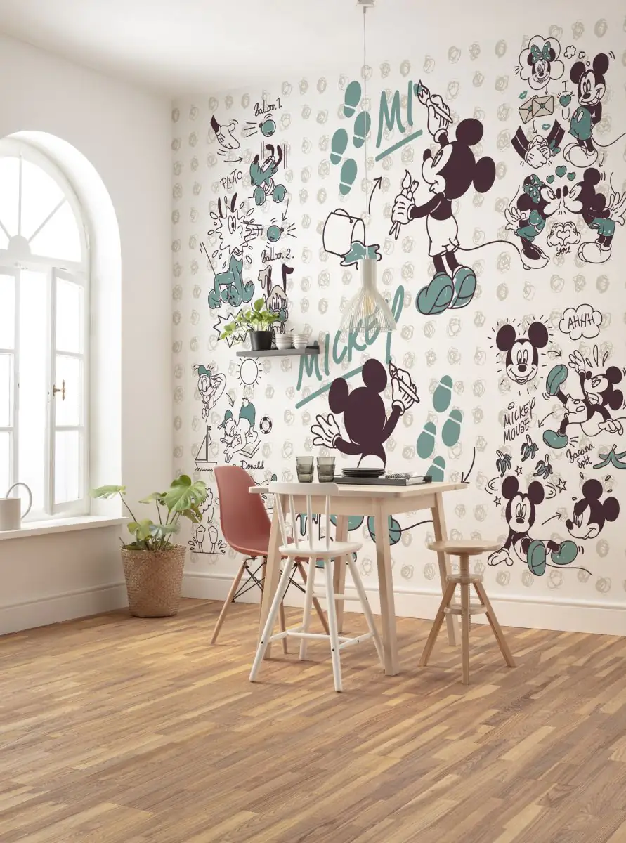 Komar Vlies Fototapete Mickey and Friends 350 x 280 cm 