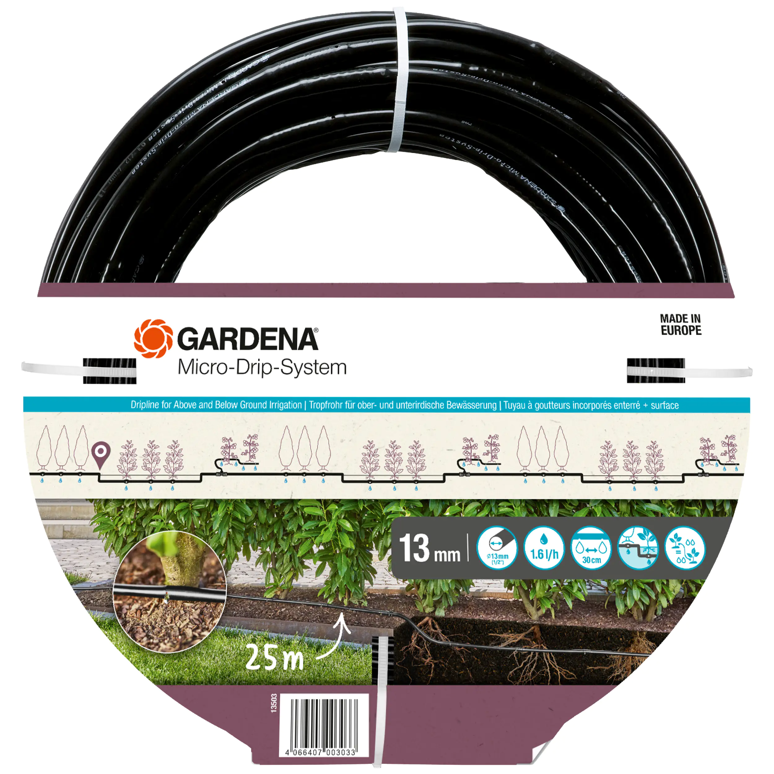 Gardena Tropfrohr, 1,6 l/h