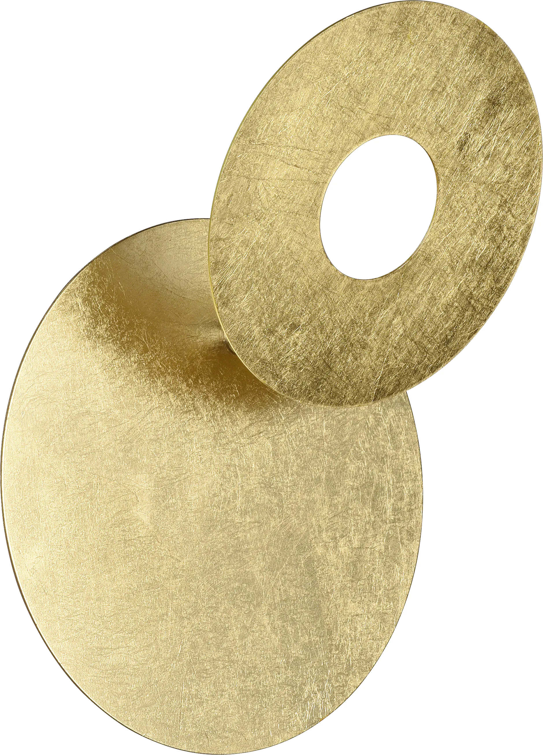Trio Leuchten LED Wandleuchte Leano 6W, warmweiß goldfarbig Metall