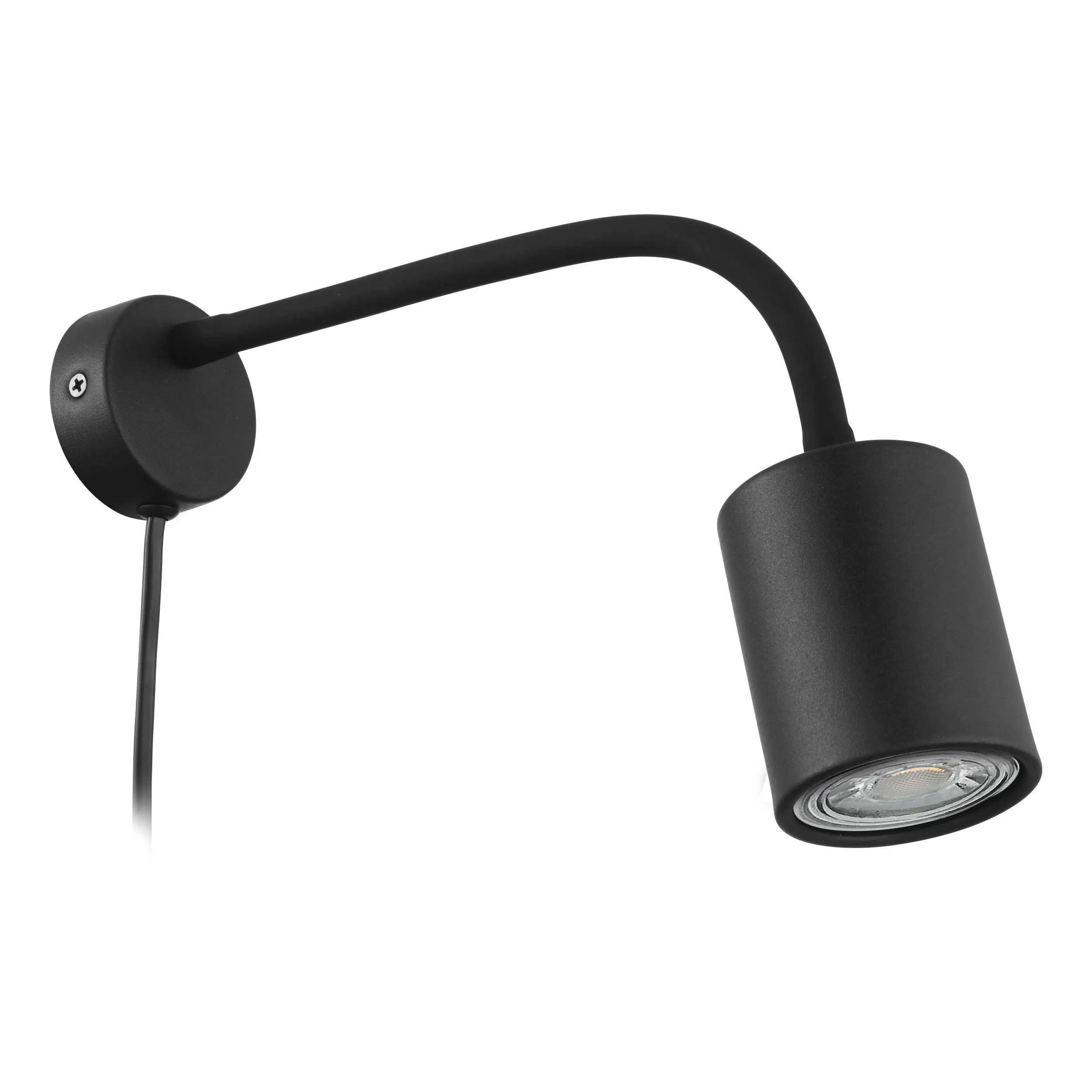 Eglo Wandleuchte Portella GU10 schwarz Stahl