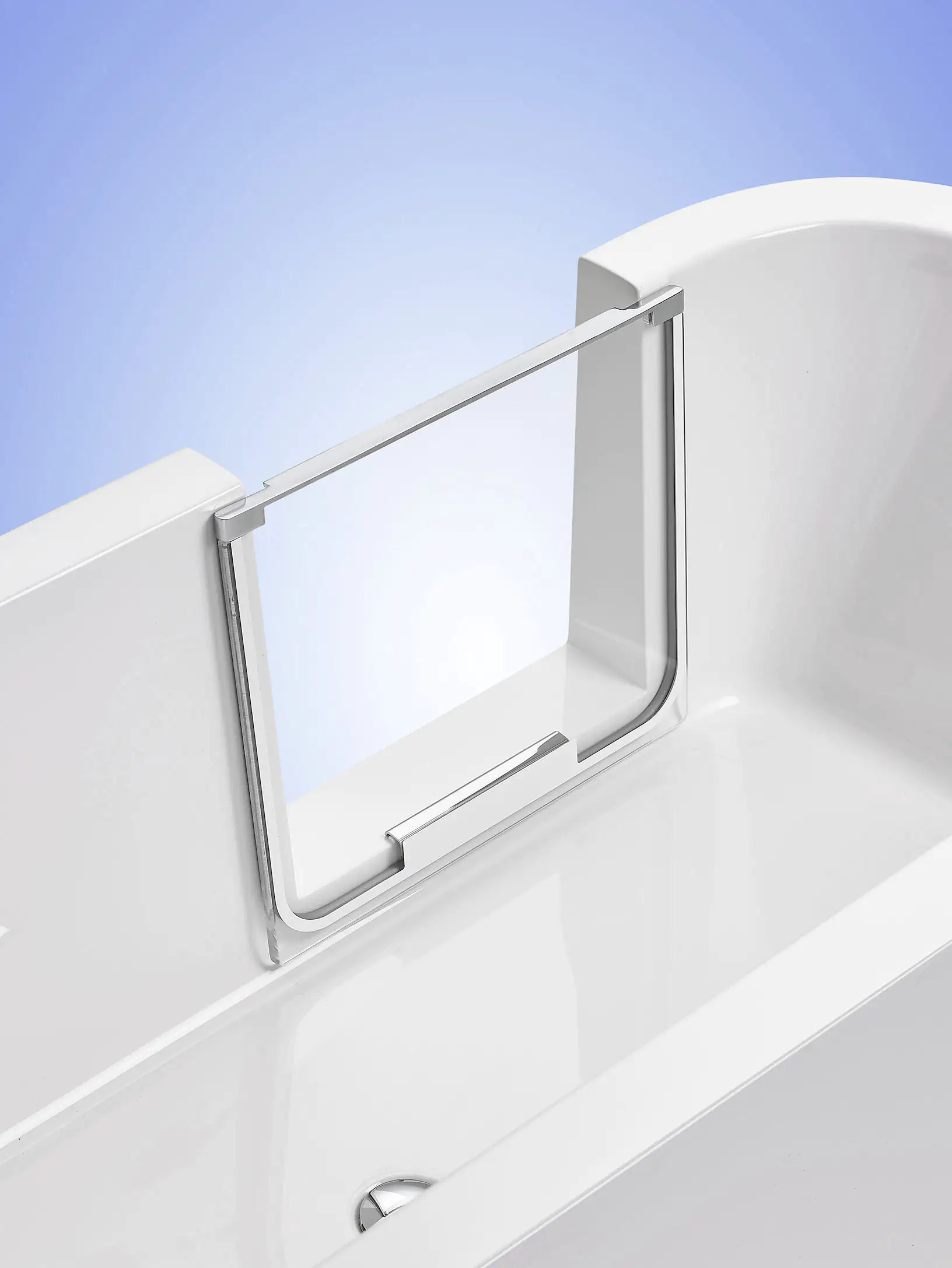 Ottofond Badewanne barrierefrei 180 x 80 cm links weiß