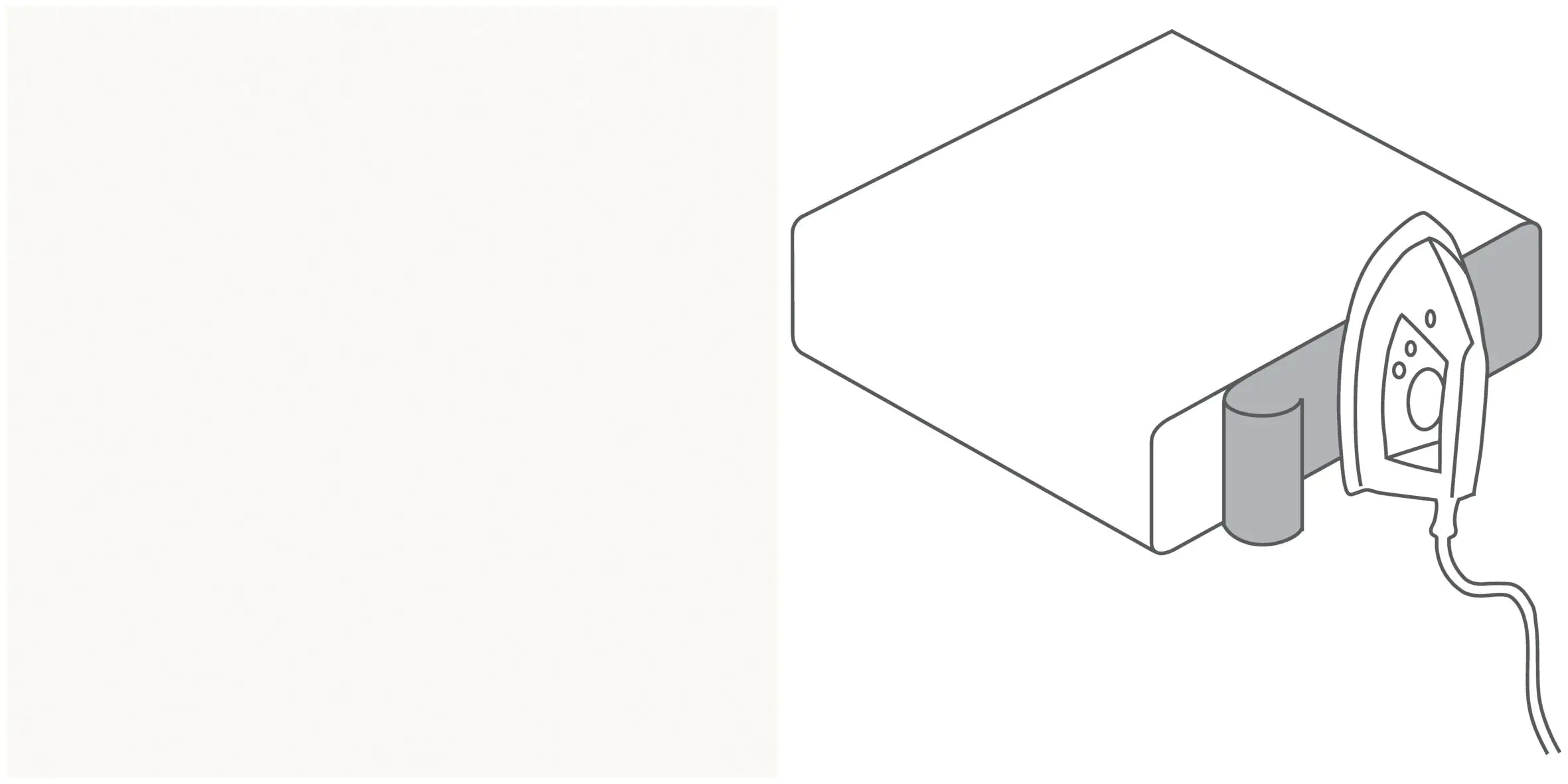 Getalit Umleimer weiß 500 cm, 44 x 0,3 mm, Flex Kante mit Schmelzkleber