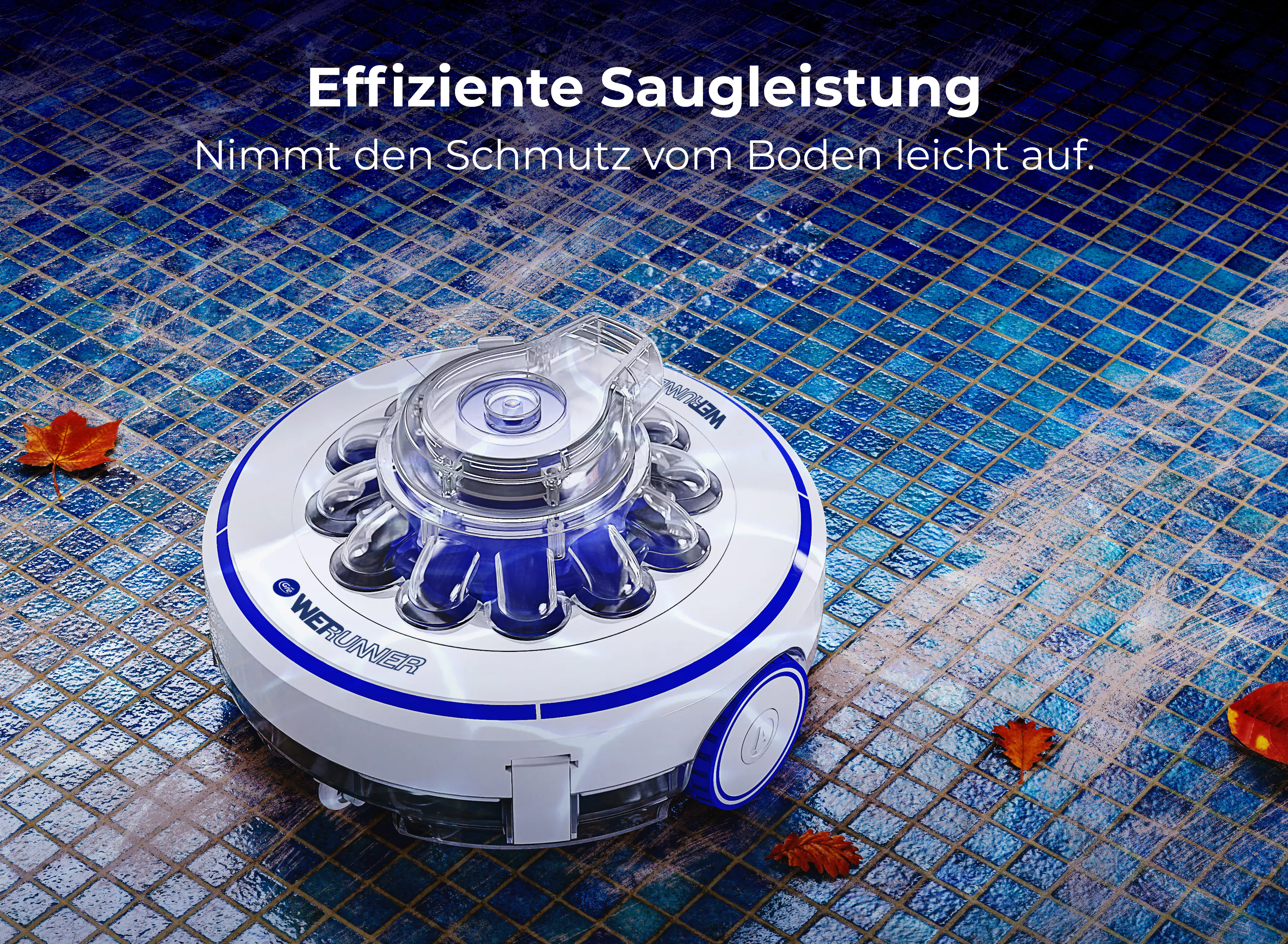 Gre Poolreiniger Wet Runner für Pools bis zu 7 x 5 m