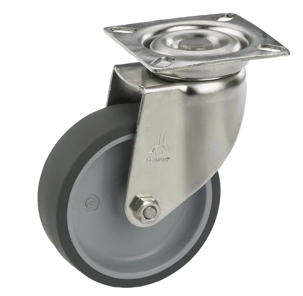 Lenkrolle mit Platte 50 x 18 mm, Tragkr. 40 kg