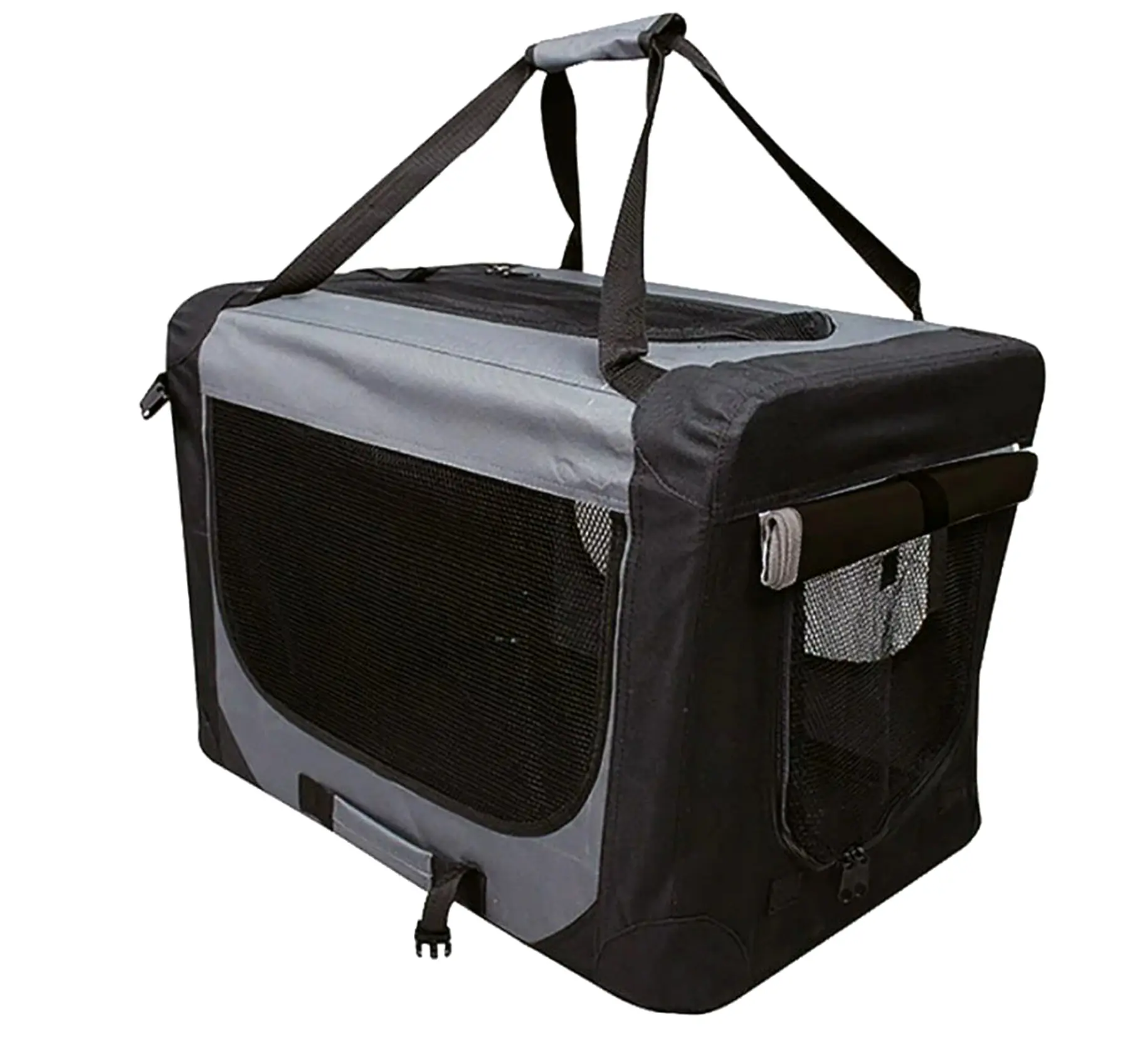 Trendline Tiertransportbox 49,5 x 35,5 x 35 cm schwarz-grau