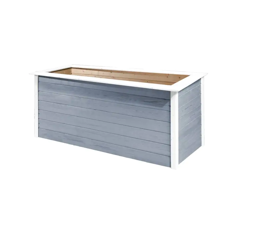 Weka Hochbeet 28 205 x 80 x 81 cm grau mit Noppenbahn, Wühlmausschutz