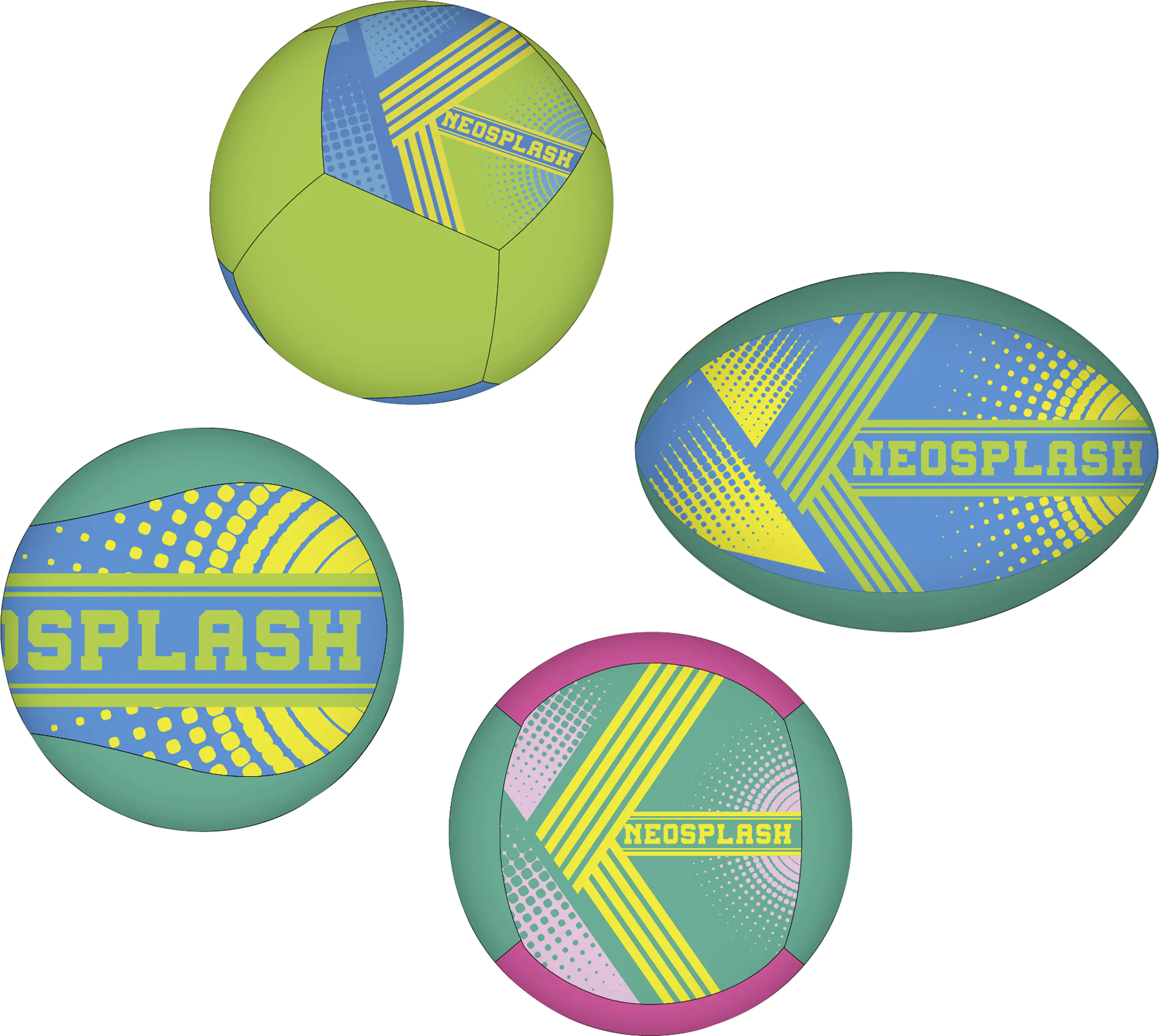 Ballsortiment aus Neopren