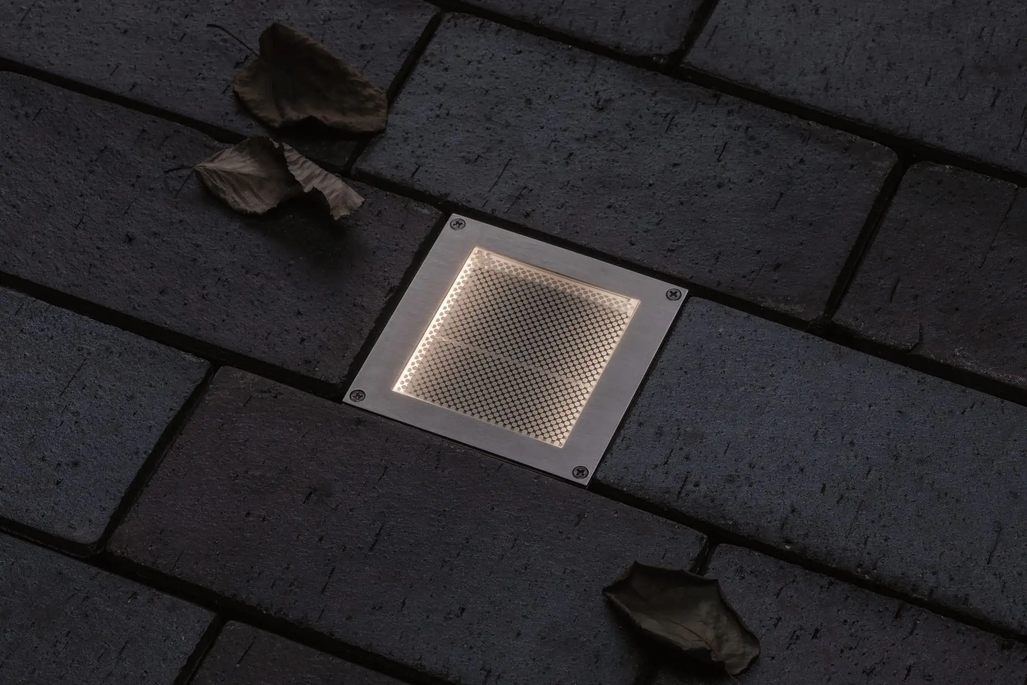 Paulmann LED Außen-Bodeneinbauleuchte Brick alu-grau 10 x 10 cm warmweiß