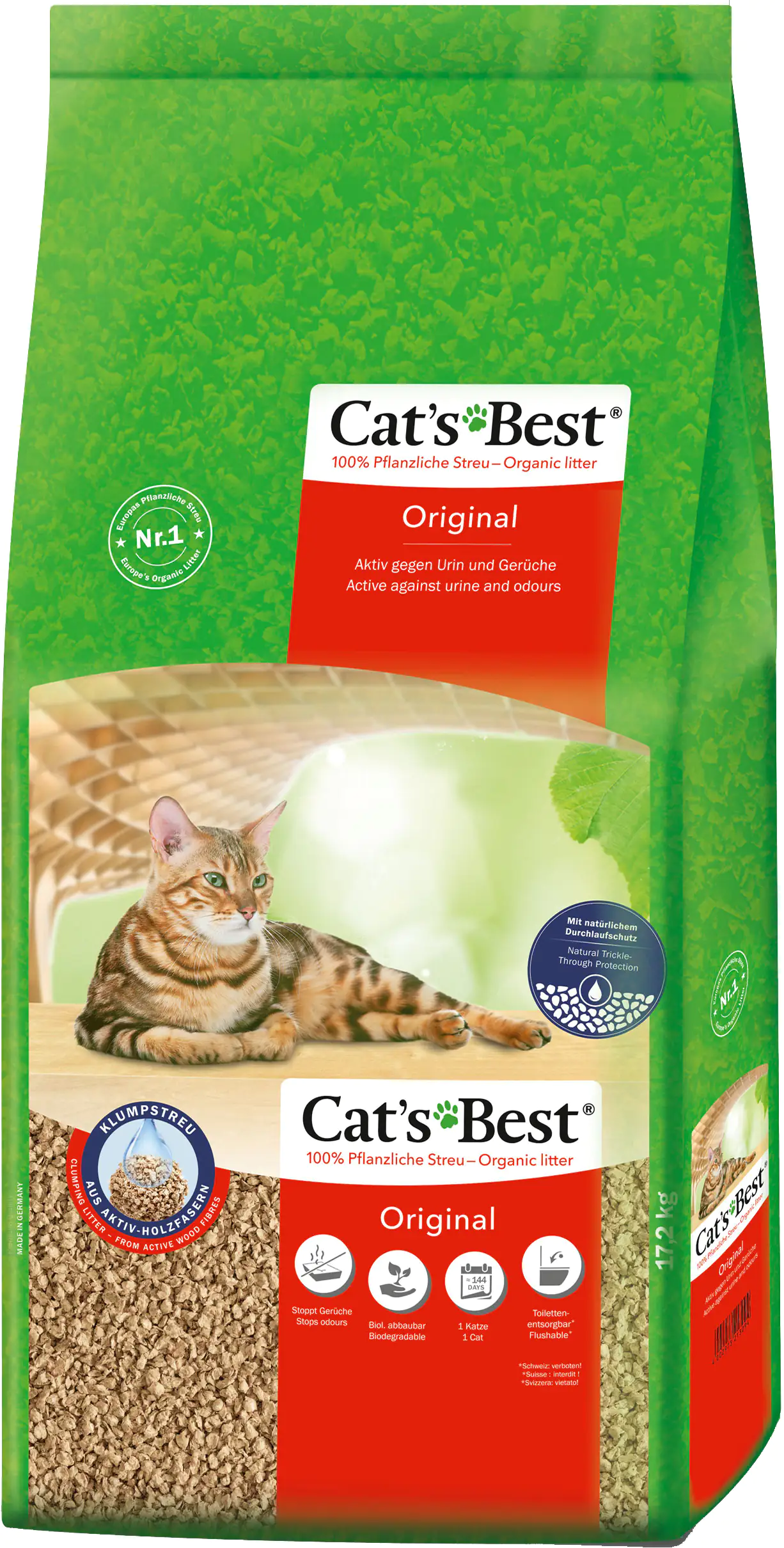 Cats Best Original Katzenstreu pflanzlich 40 L