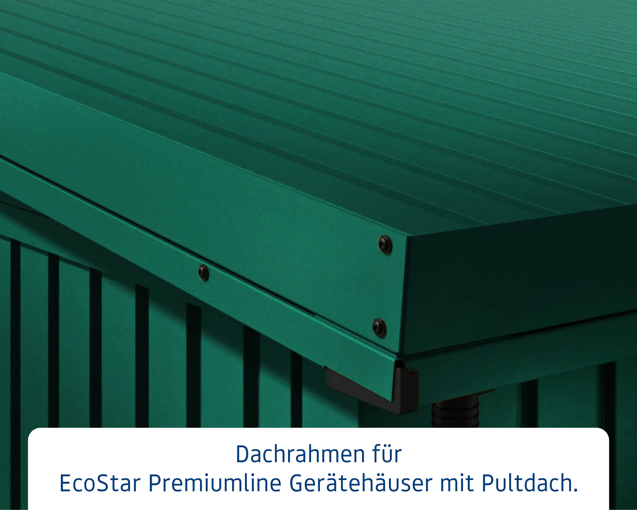 EcoStar Dachrahmen für Gründach Pultdach Typ 1 grün