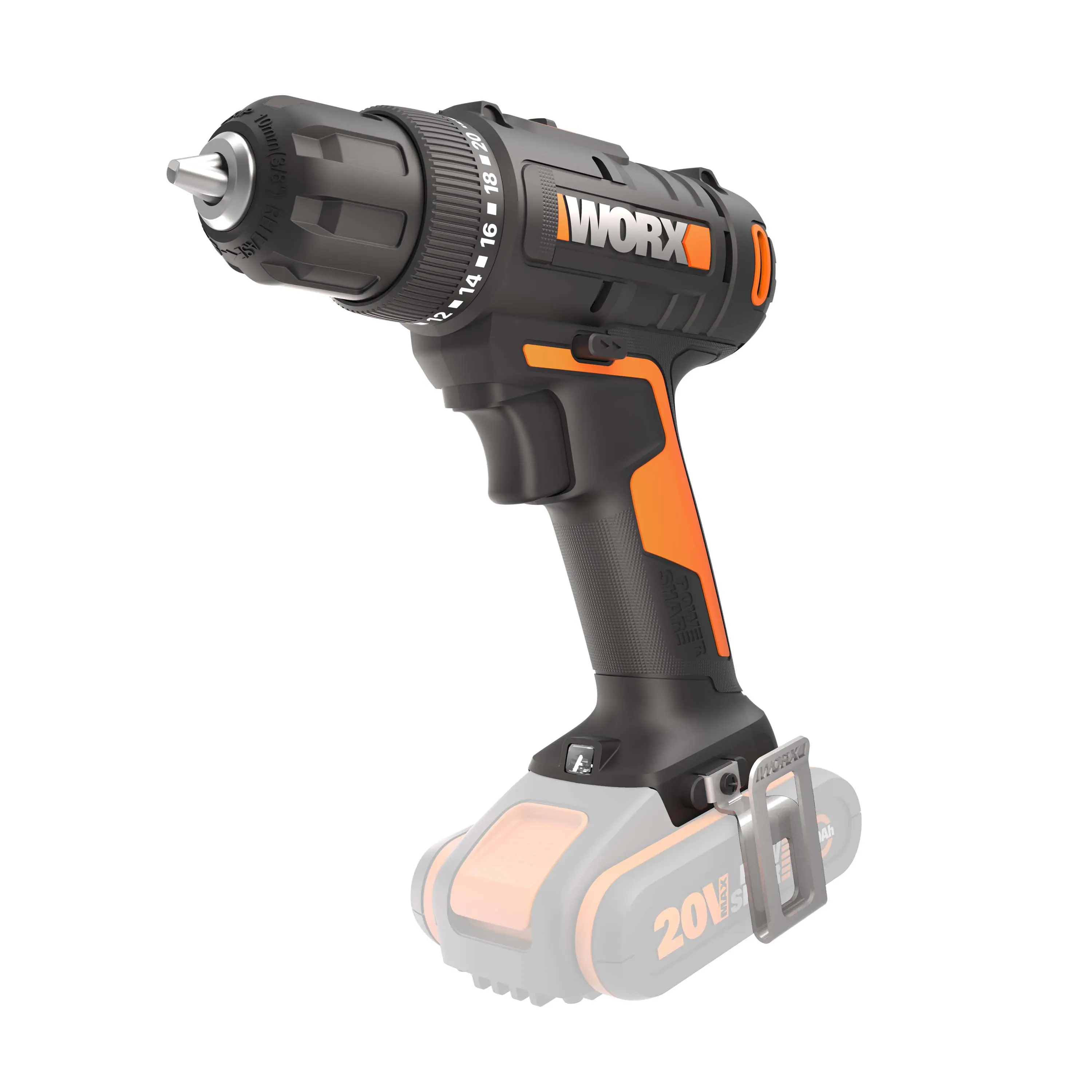 Worx Akku-Bohrschrauber WX100.9 20 V Solo