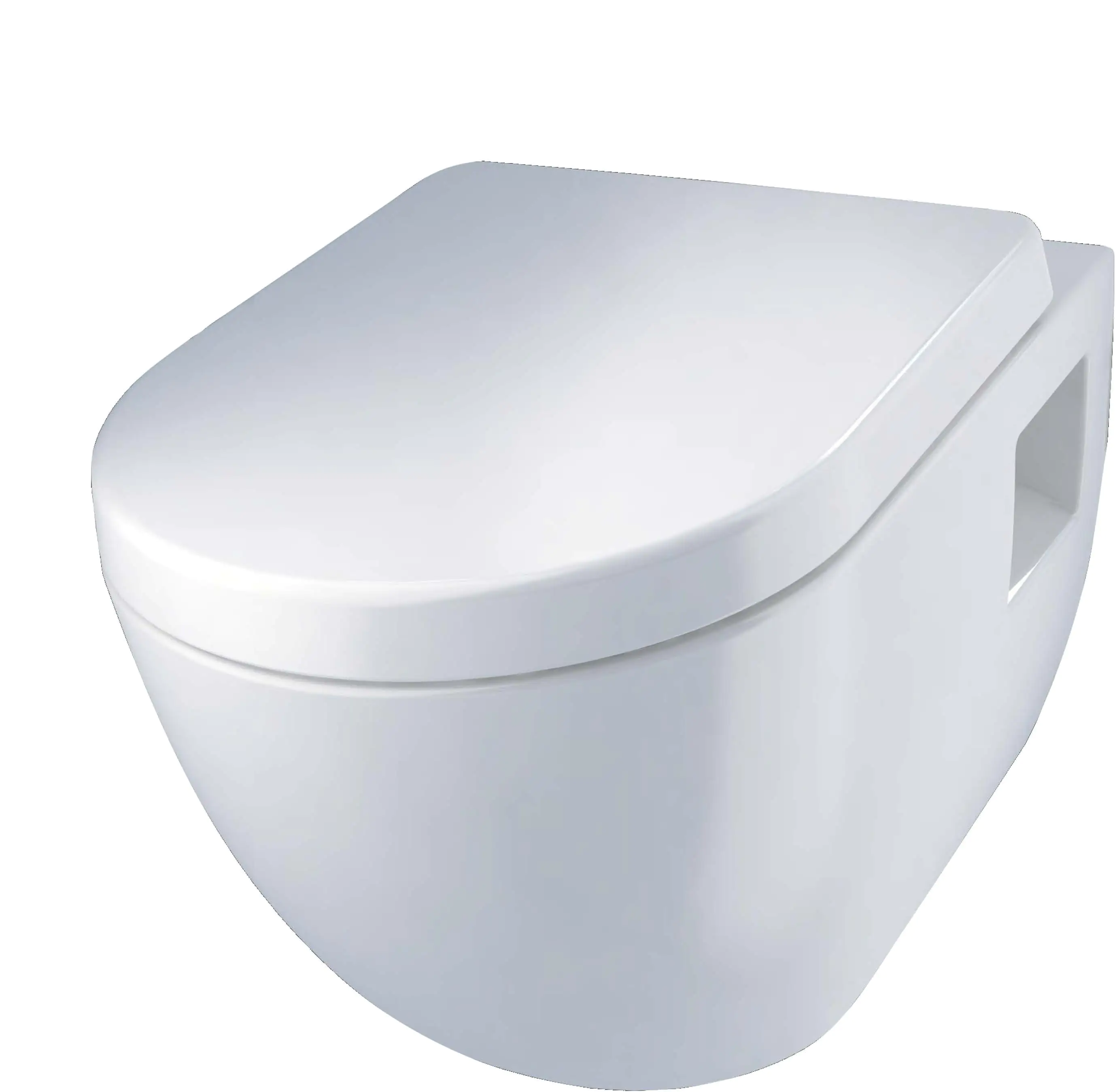 Primaster Wand WC spülrandlos Lea Tiefspüler weiß inkl. WC Sitz