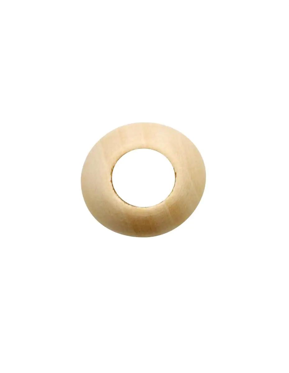 Glorex Grossloch Holzkugel 35mm 4 Stück Farbe: natur