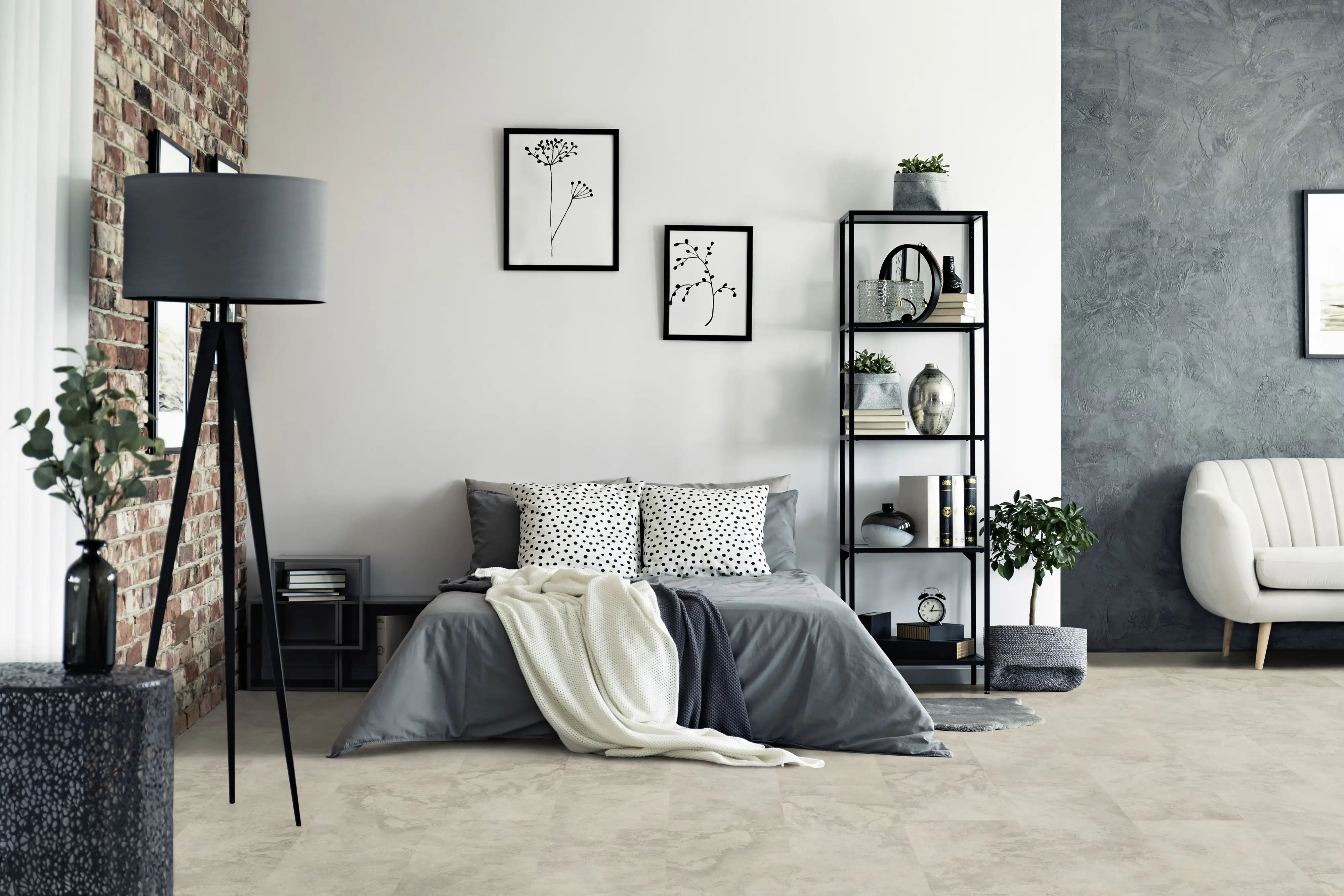 Classen Vinylboden Fliese Nimbus Beige 63,8 x 31 cm