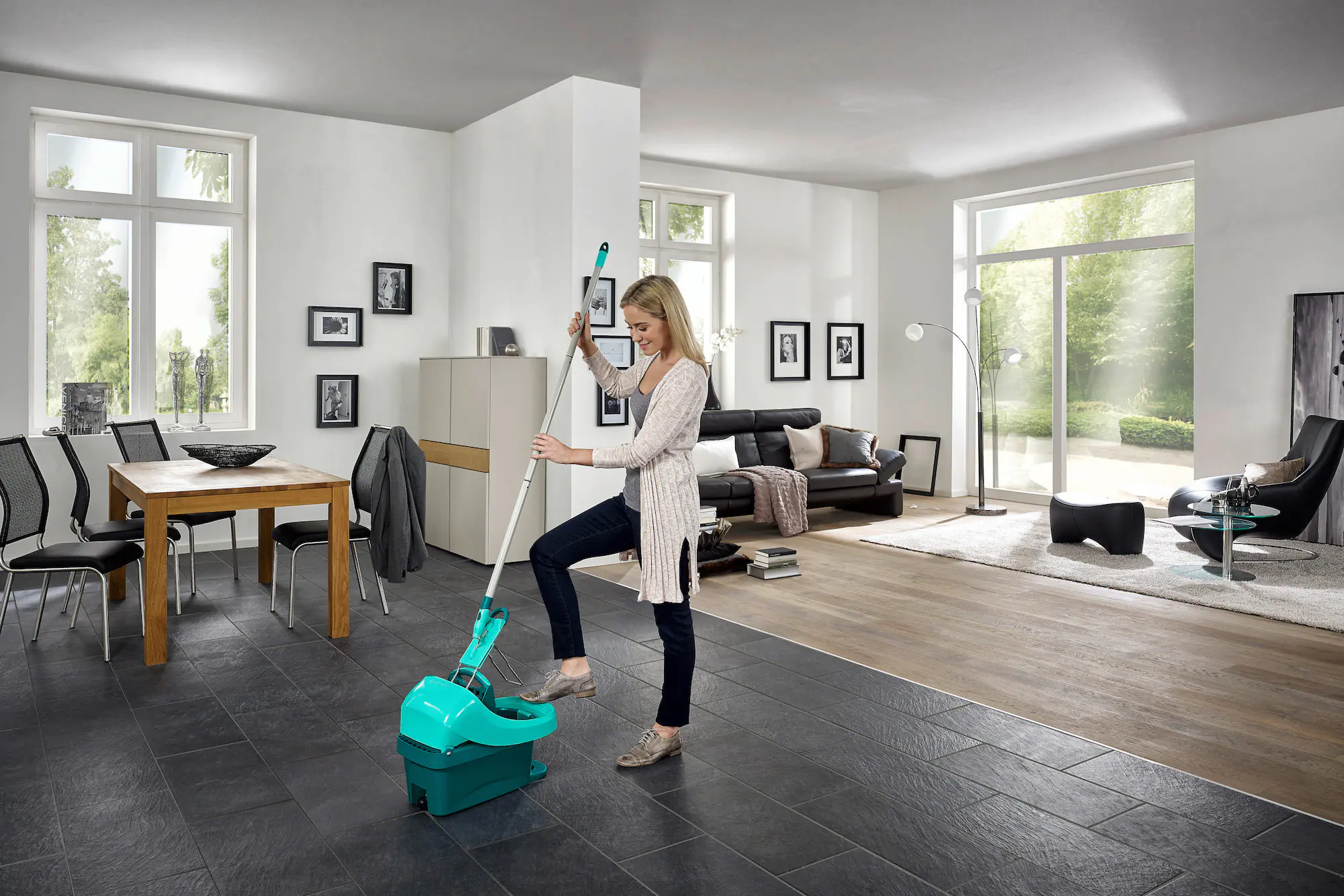Leifheit Wischtuchpresse Profi XL Evo mit Rollen